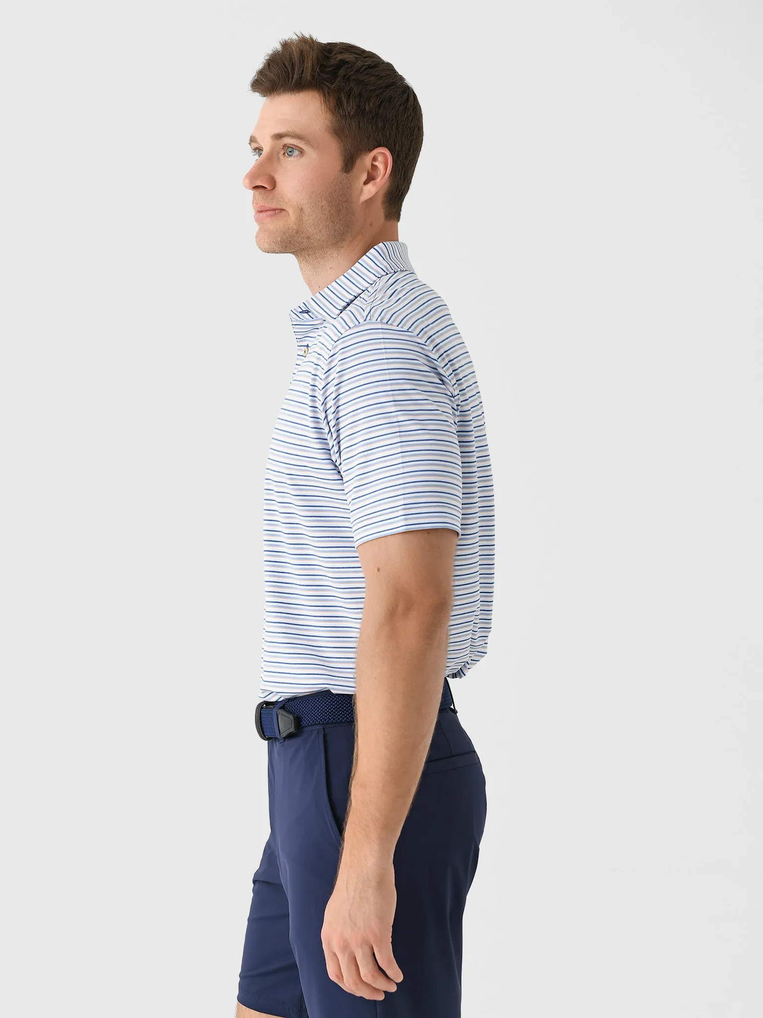 Peter Millar Crown Sport Men's Avent Performance Jersey Polo sold by Saint Bernard product image thumbnail 3