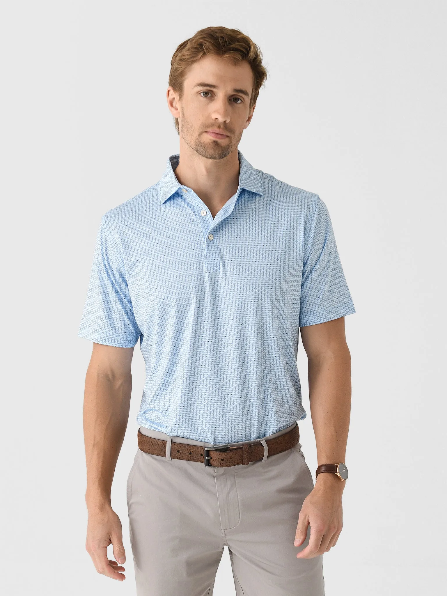 Peter Millar Crown Sport Men's First In Flight Performance Jersey Polo sold by Saint Bernard