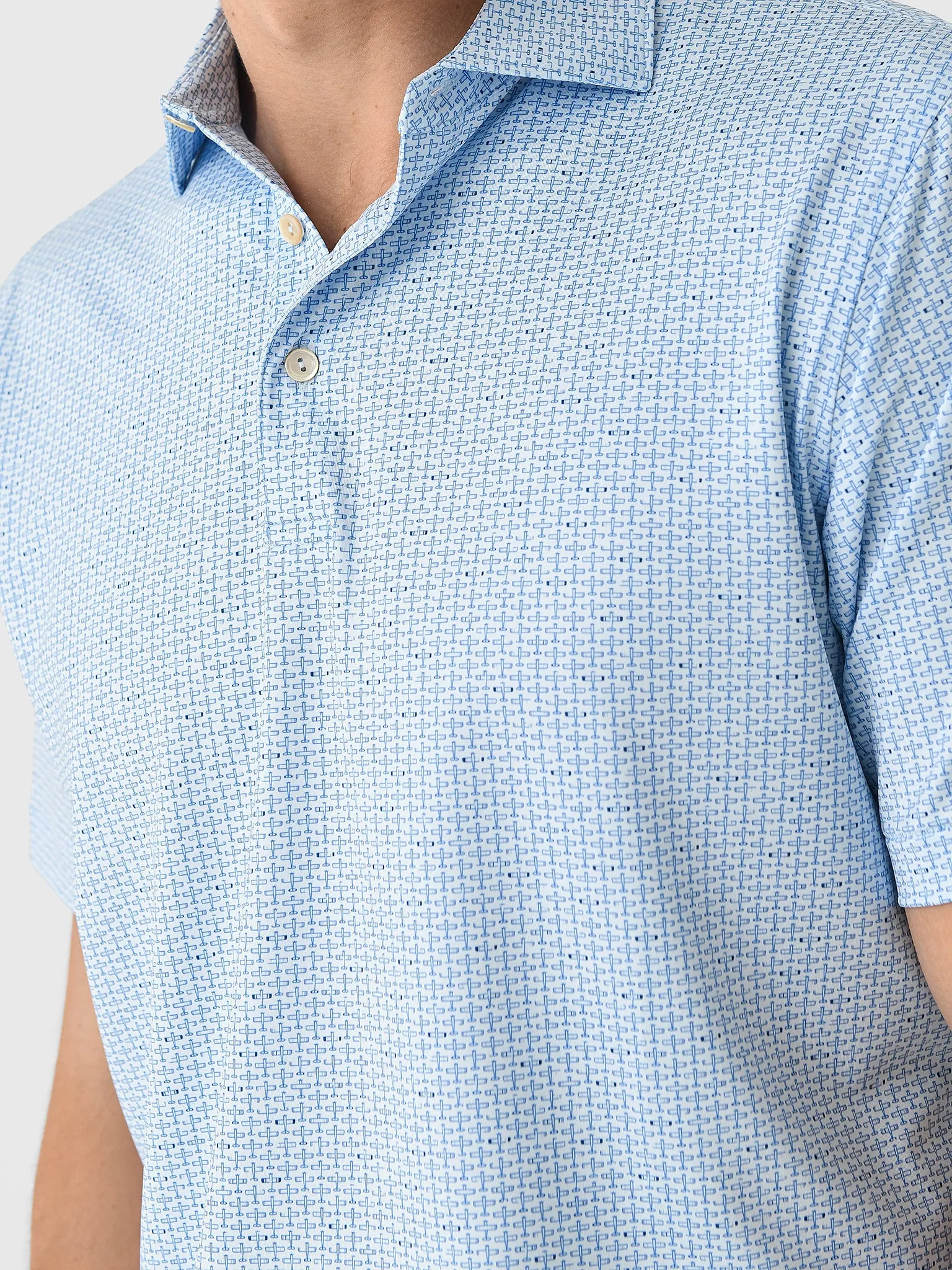 Peter Millar Crown Sport Men's First In Flight Performance Jersey Polo sold by Saint Bernard product image thumbnail 5