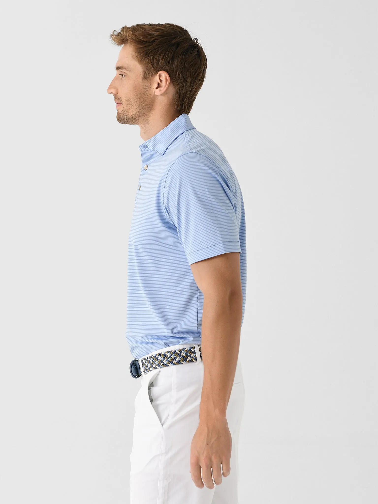 Peter Millar Crown Sport Men's Grove Performance Jersey Polo sold by Saint Bernard product image thumbnail 3