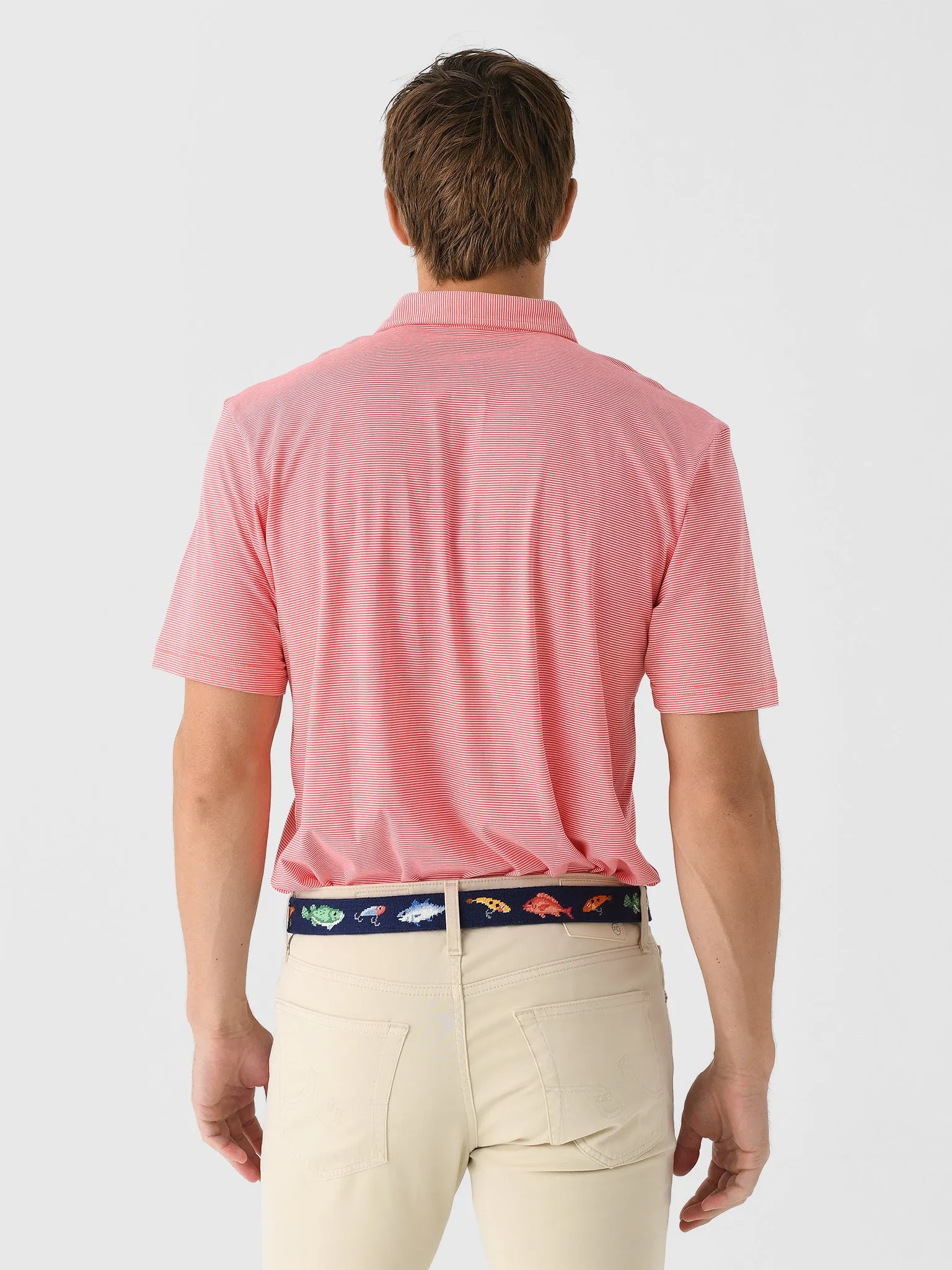 Peter Millar Crown Men's Carpenter Stripe Crown Comfort Polo sold by Saint Bernard product image thumbnail 4