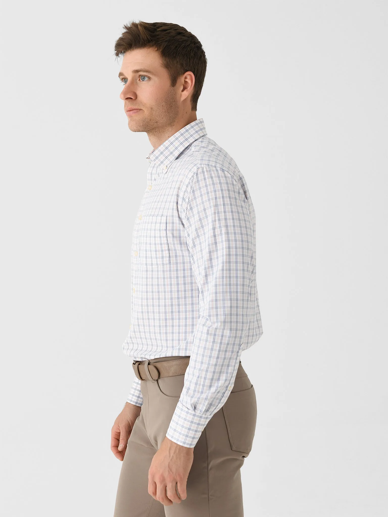 Peter Millar Crown Men's Tyrrell Performance Twill Sport Shirt sold by Saint Bernard product image thumbnail 3
