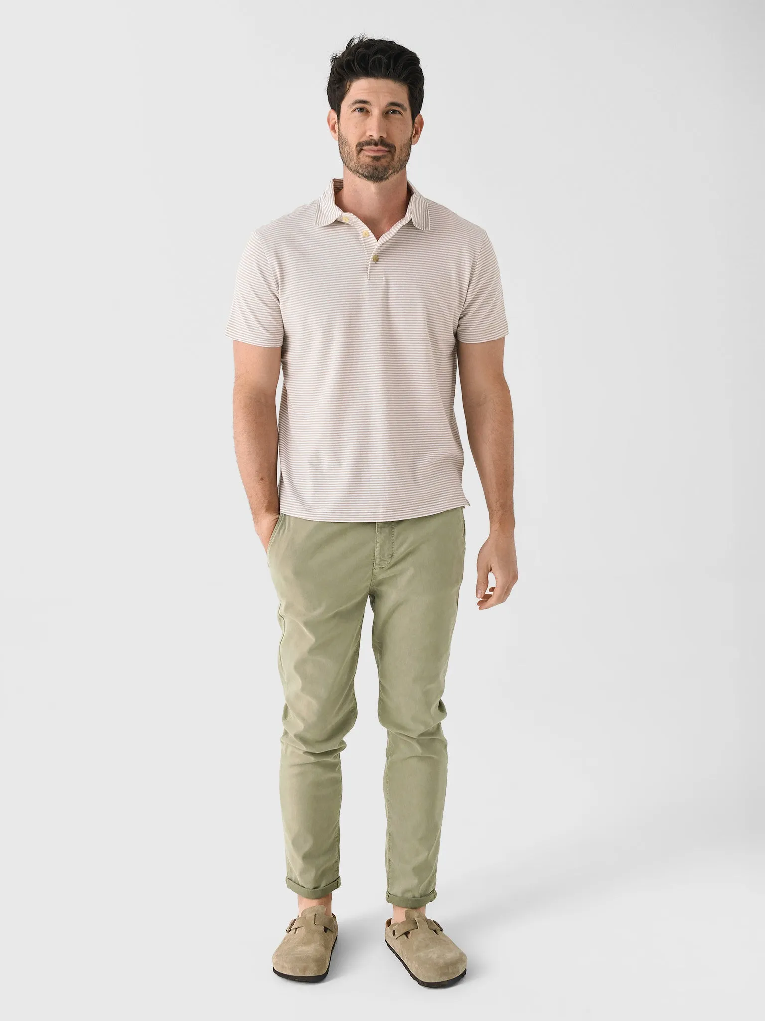 Southern Tide Men's Linen Cotton Sandwave Polo sold by Saint Bernard product image thumbnail 2