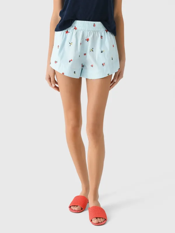 Solid + Striped Women's Vicky Embroidered Short sold by Saint Bernard