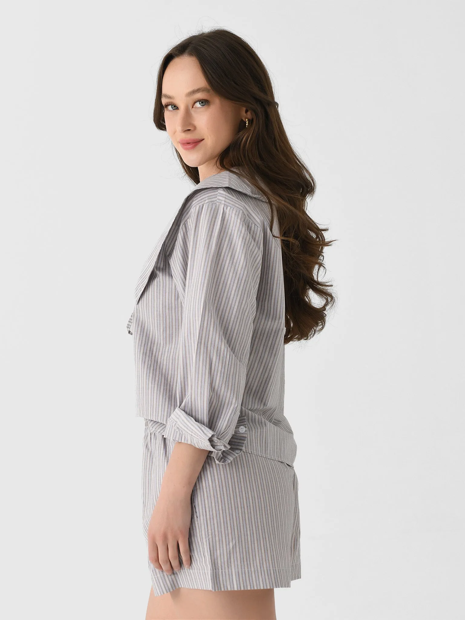 Deiji Studios Women's Collared Tie Shirt sold by Saint Bernard product image thumbnail 3