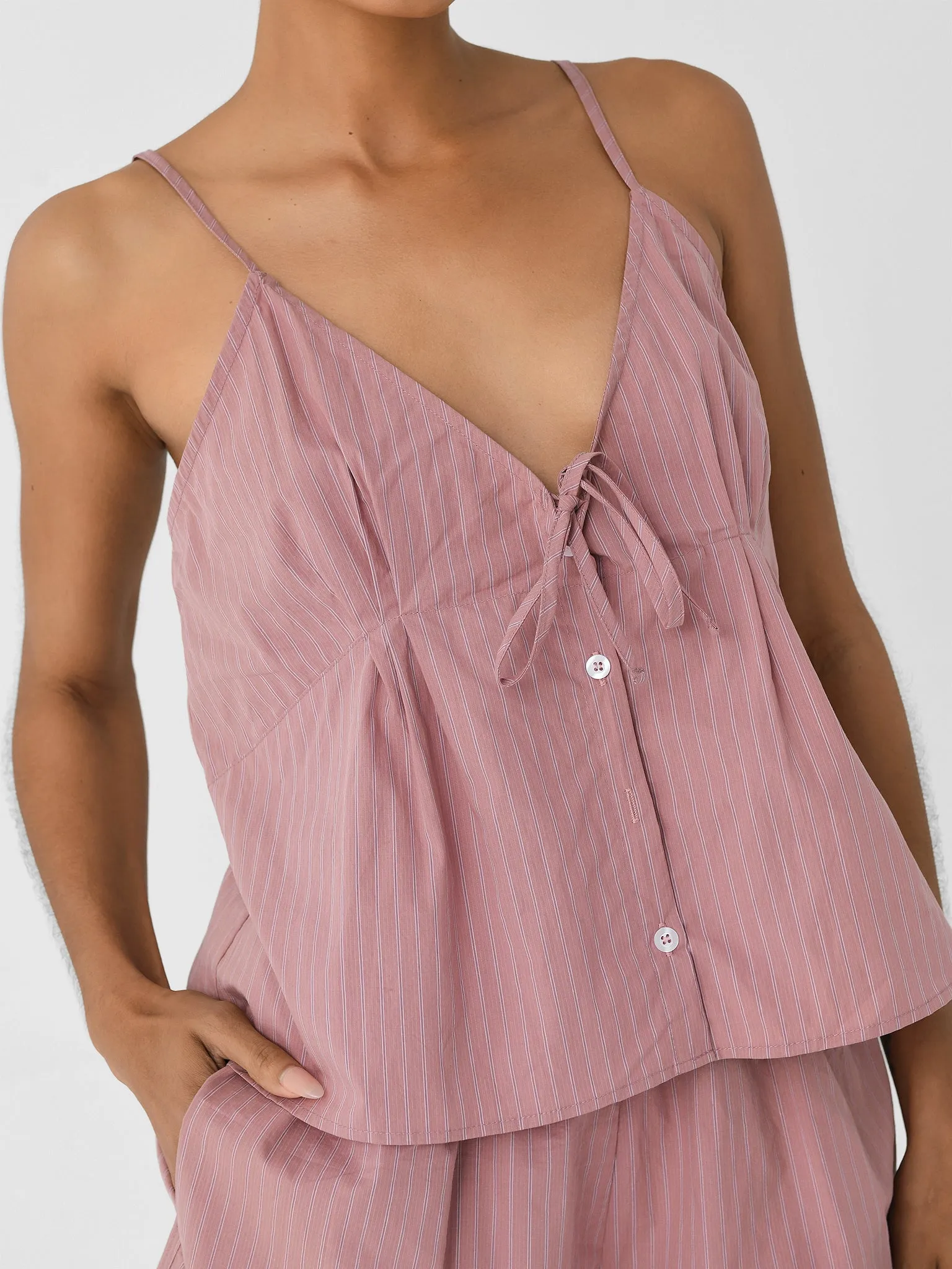 Deiji Studios Women's Placket Short Set sold by Saint Bernard product image thumbnail 5