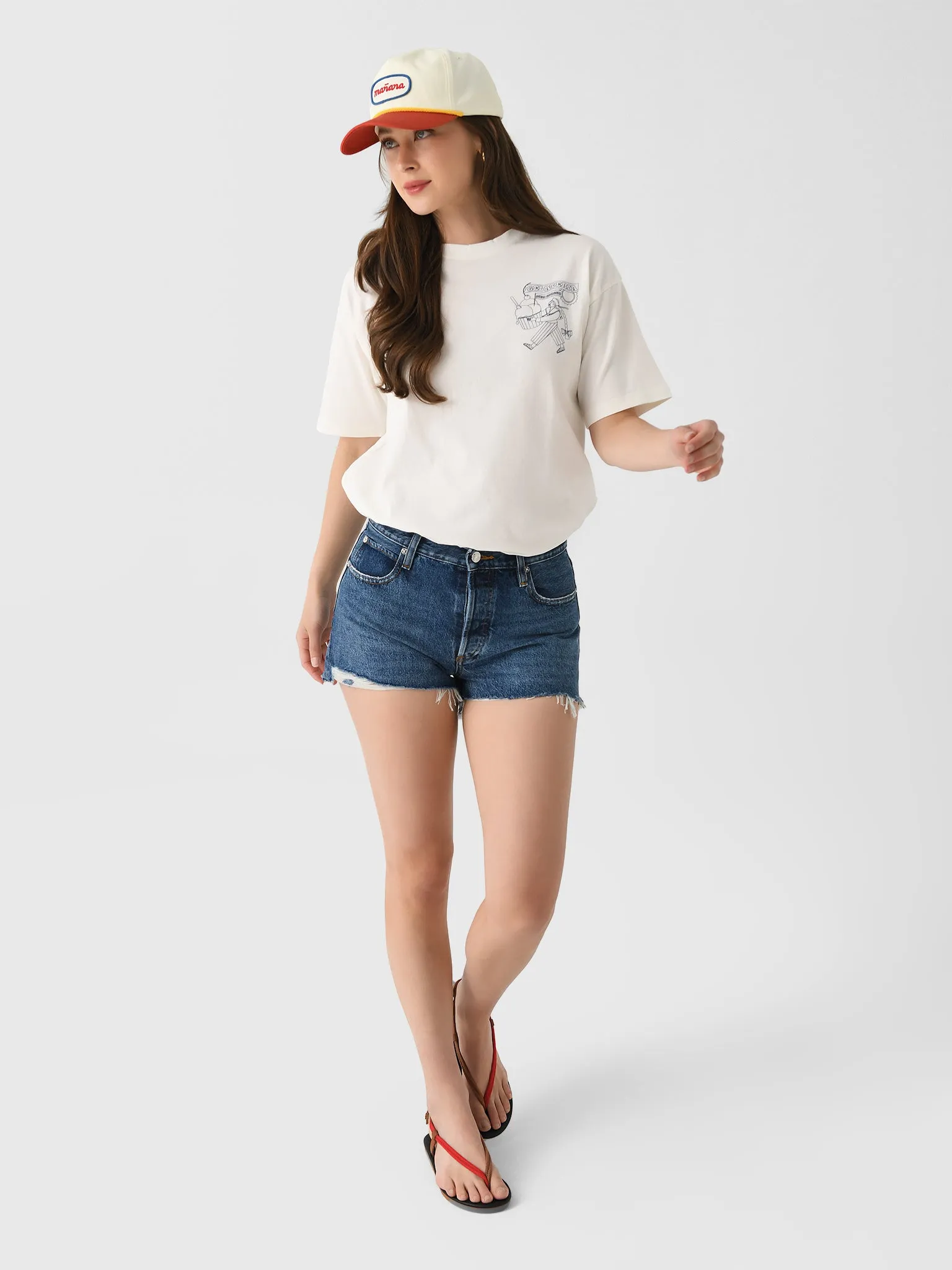 Damson Madder Women's Gelati Girl Boyfriend Tee sold by Saint Bernard product image thumbnail 2