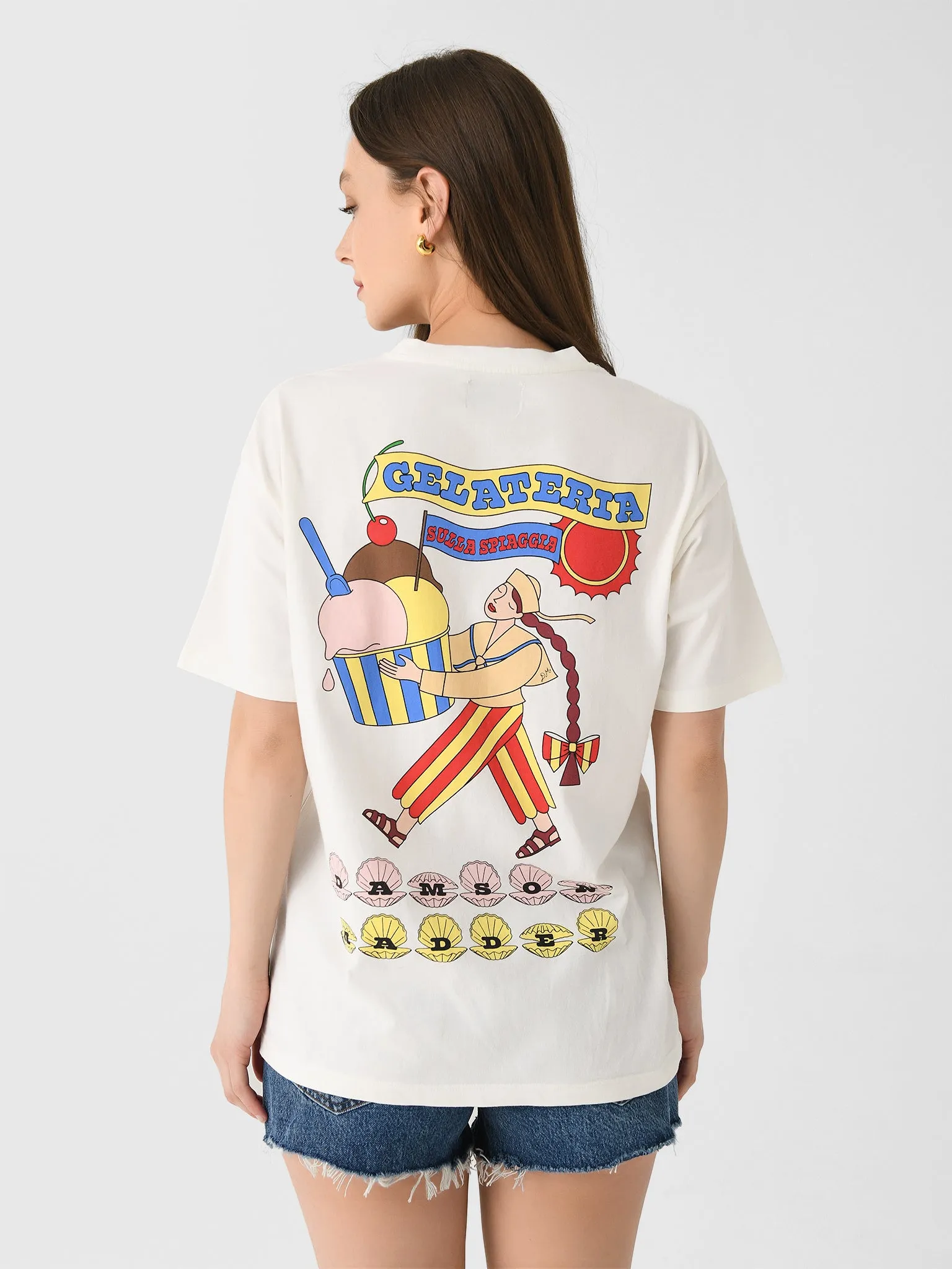 Damson Madder Women's Gelati Girl Boyfriend Tee sold by Saint Bernard product image thumbnail 4