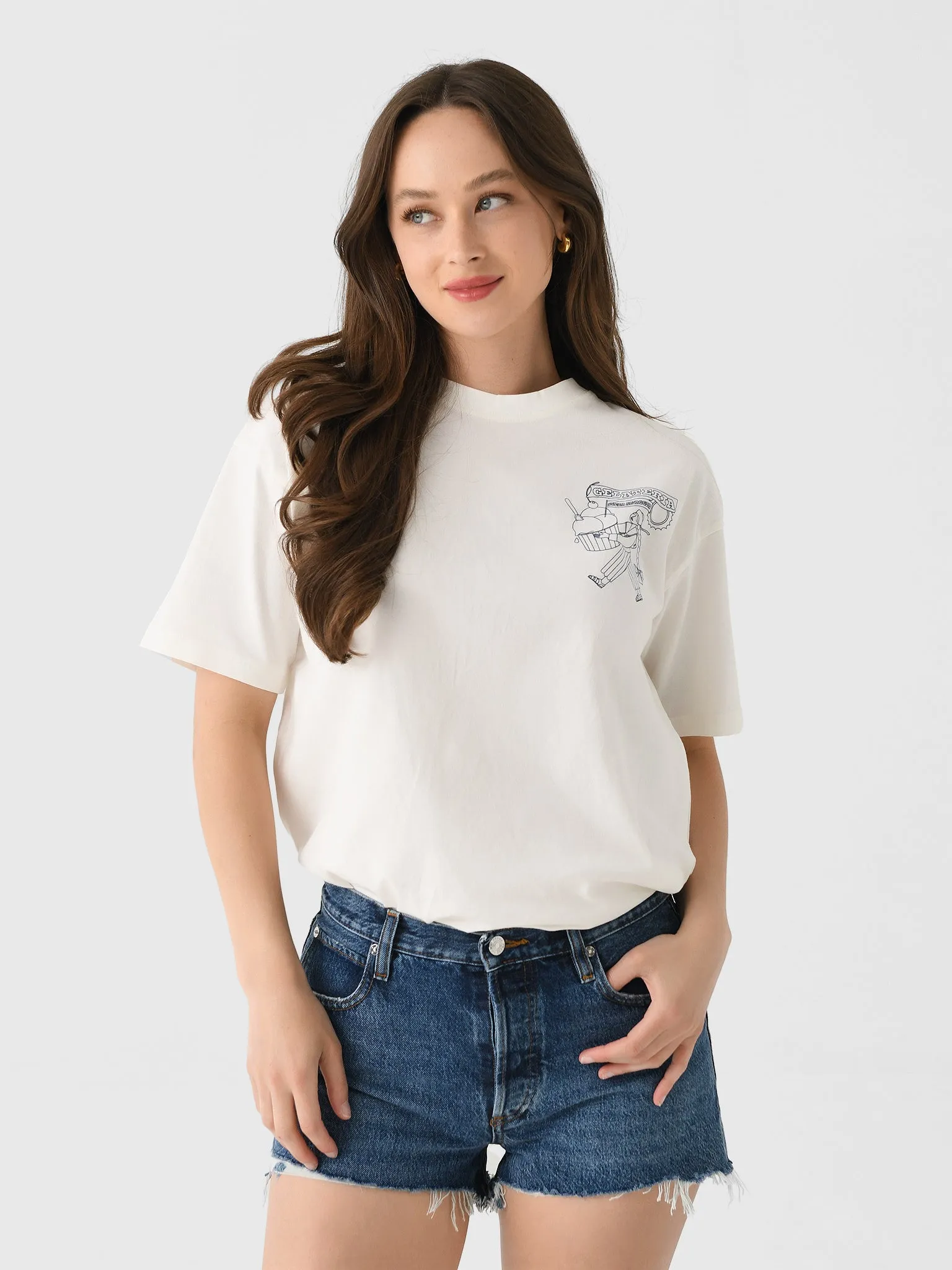 Damson Madder Women's Gelati Girl Boyfriend Tee sold by Saint Bernard
