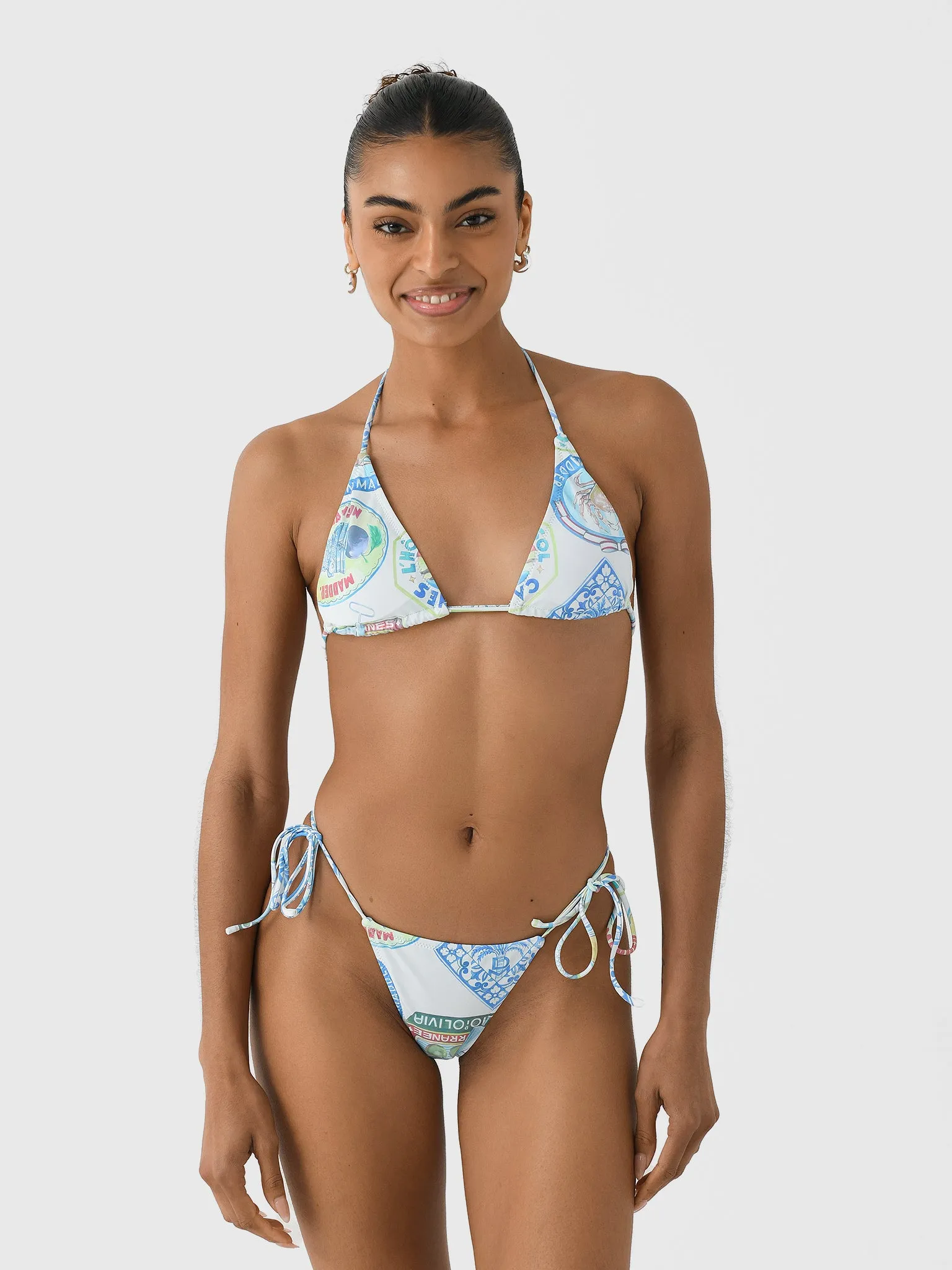 Damson Madder Women's Triangle Bikini Top sold by Saint Bernard