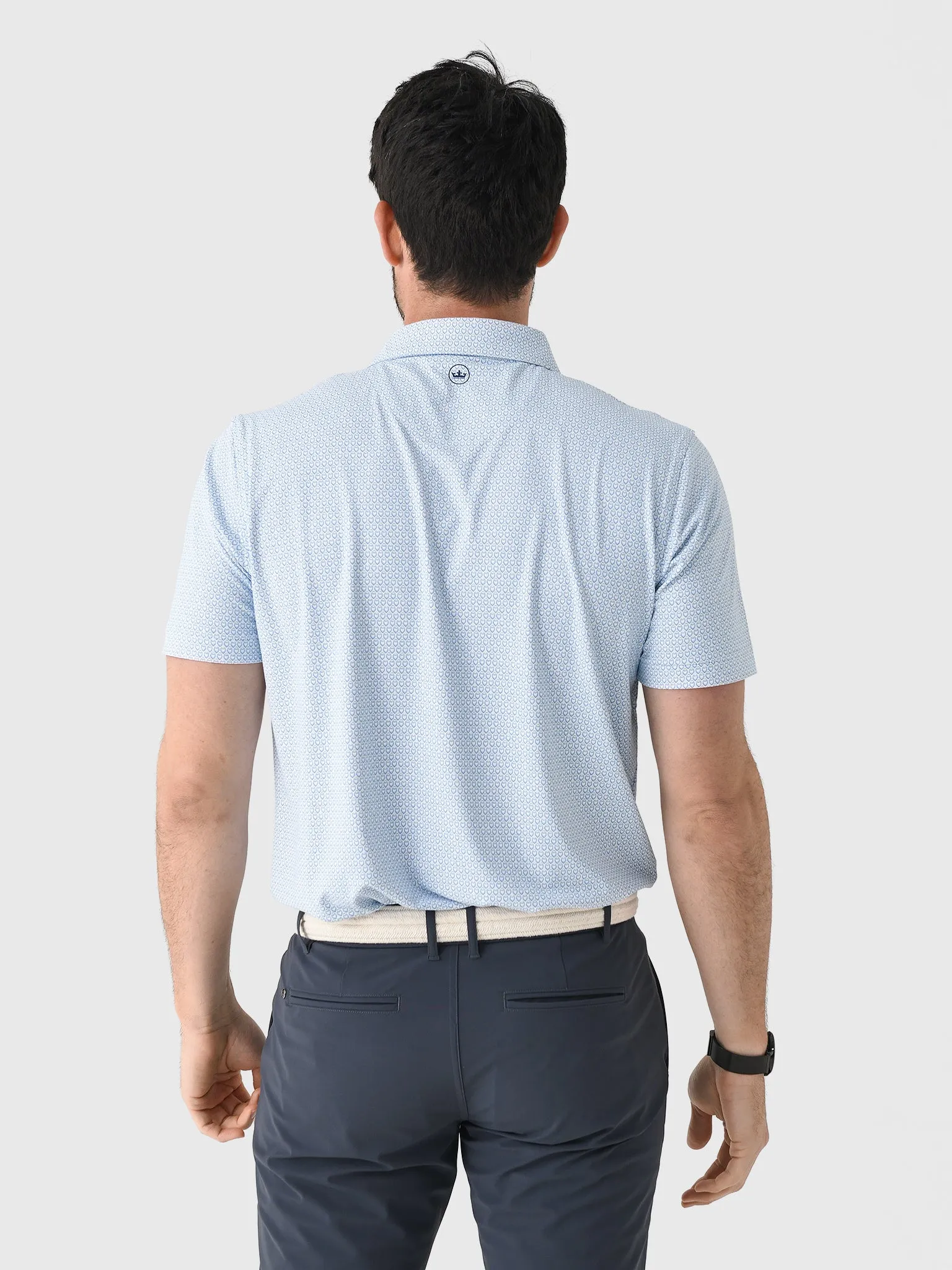 Peter Millar Crown Crafted Men's Palermo Performance Jersey Polo sold by Saint Bernard product image thumbnail 4