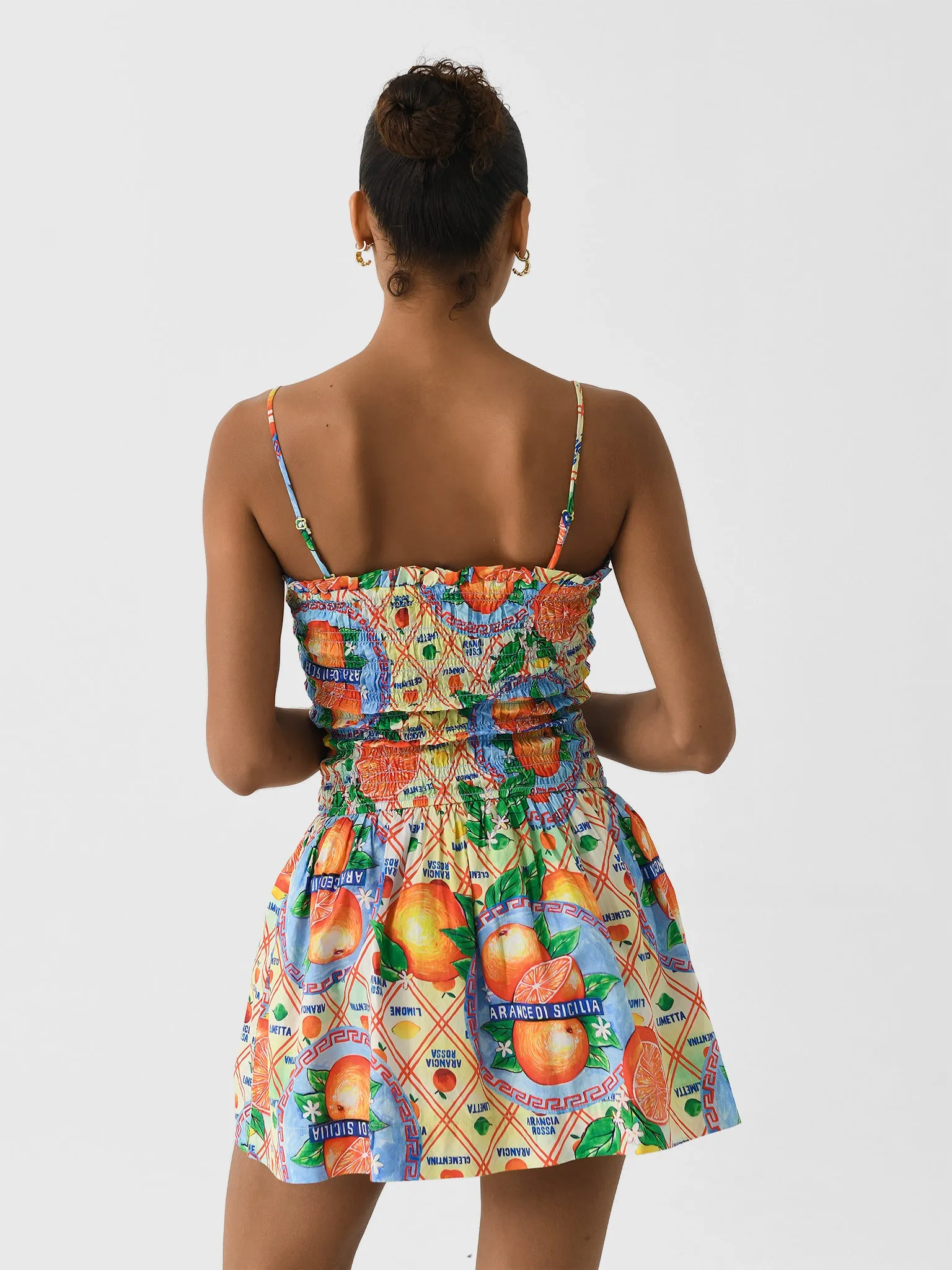 Damson Madder Women's Fleur Shirred Mini Dress sold by Saint Bernard product image thumbnail 4