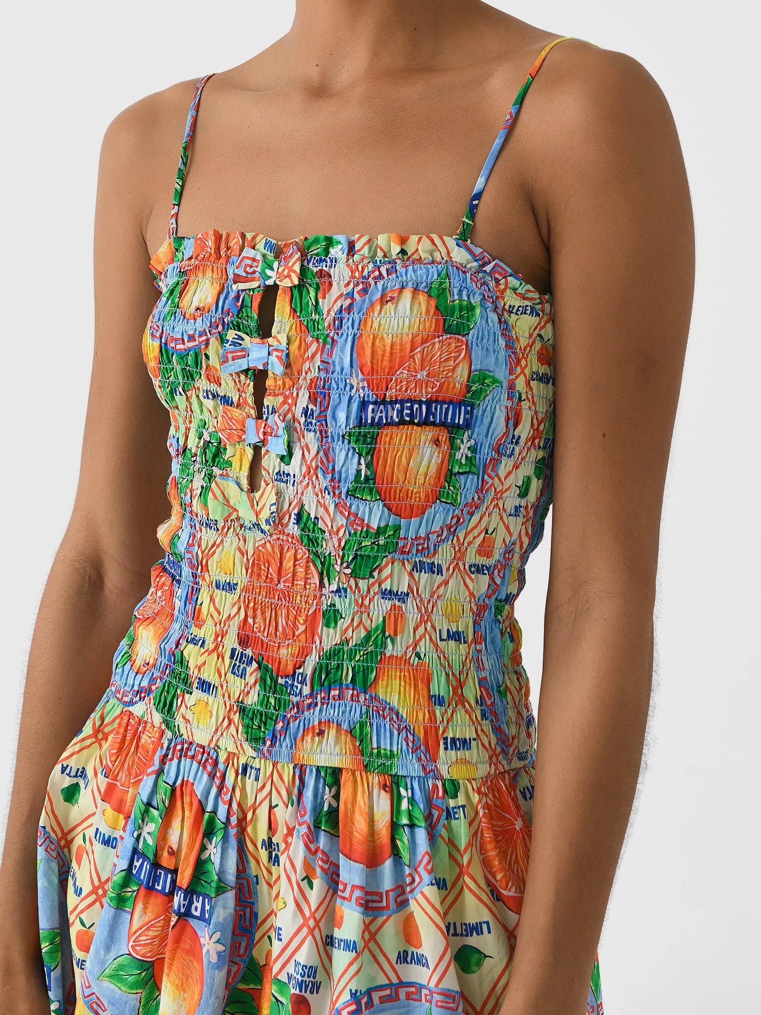 Damson Madder Women's Fleur Shirred Mini Dress sold by Saint Bernard product image thumbnail 5