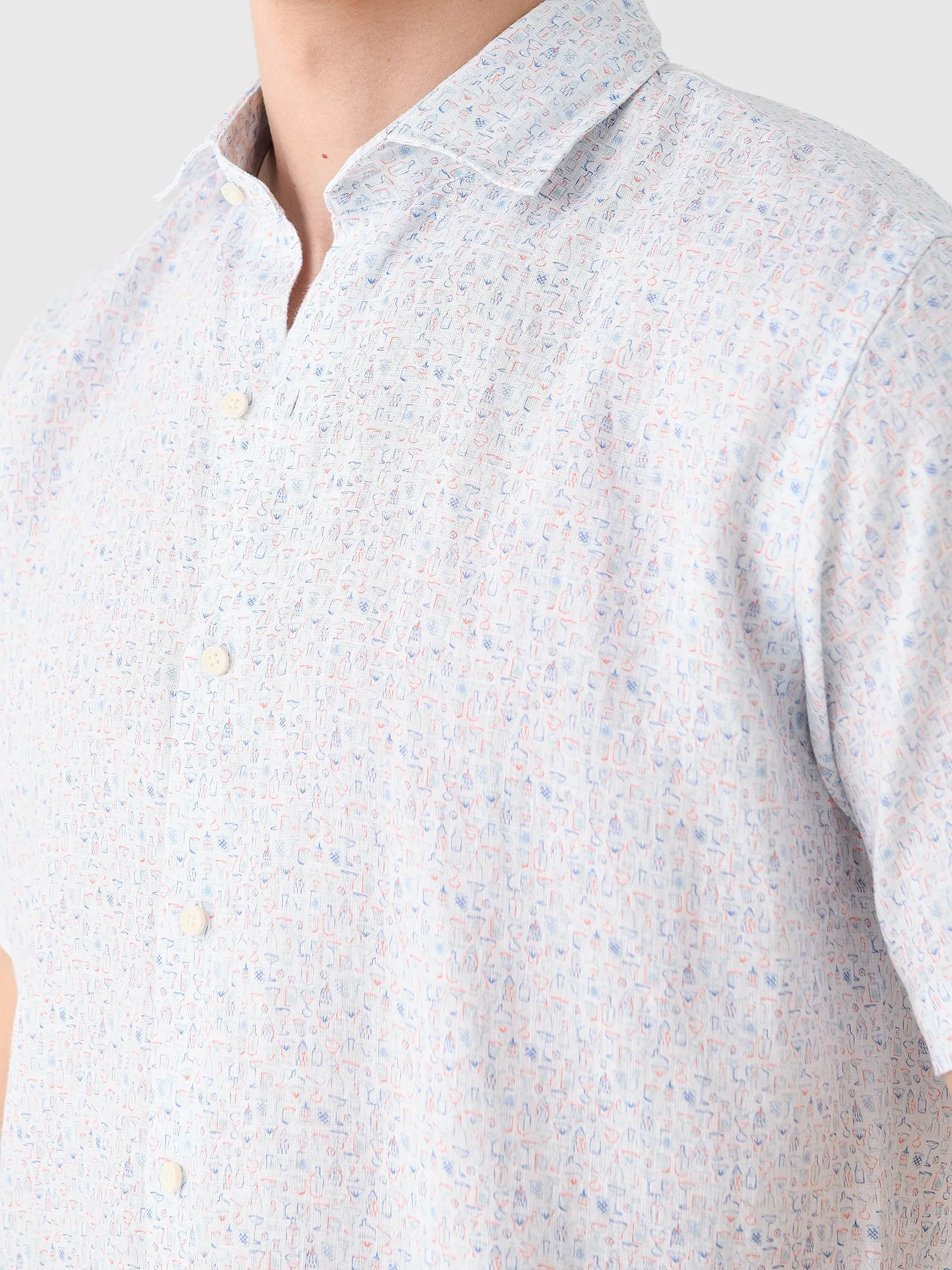 Peter Millar Crown Men's Soiree Linen Sport Shirt sold by Saint Bernard product image thumbnail 5