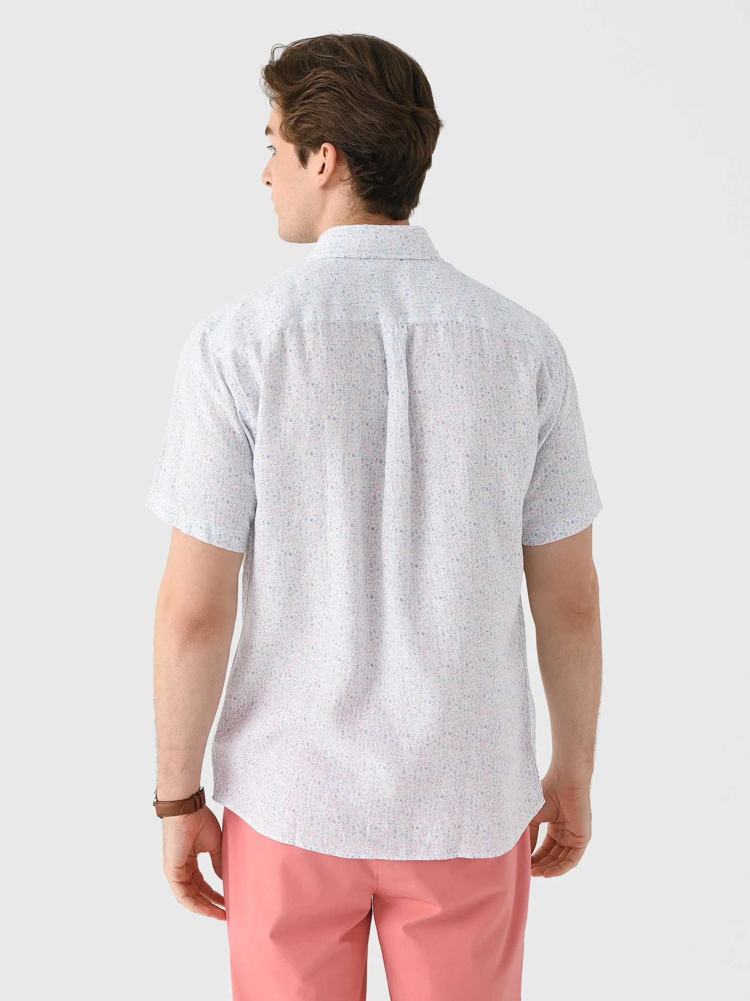 Peter Millar Crown Men's Soiree Linen Sport Shirt sold by Saint Bernard product image thumbnail 4