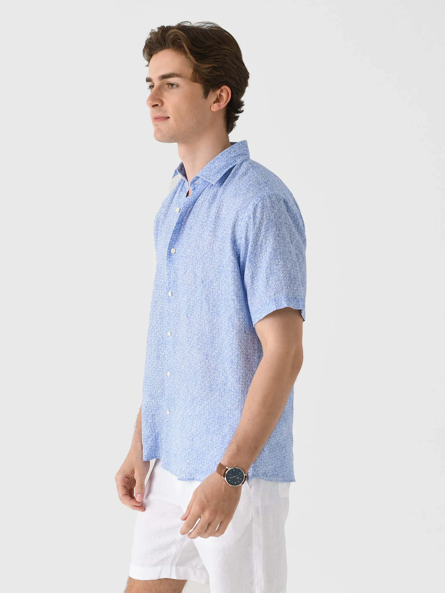 Peter Millar Crown Men's Champlain Linen Sport Shirt sold by Saint Bernard product image thumbnail 3
