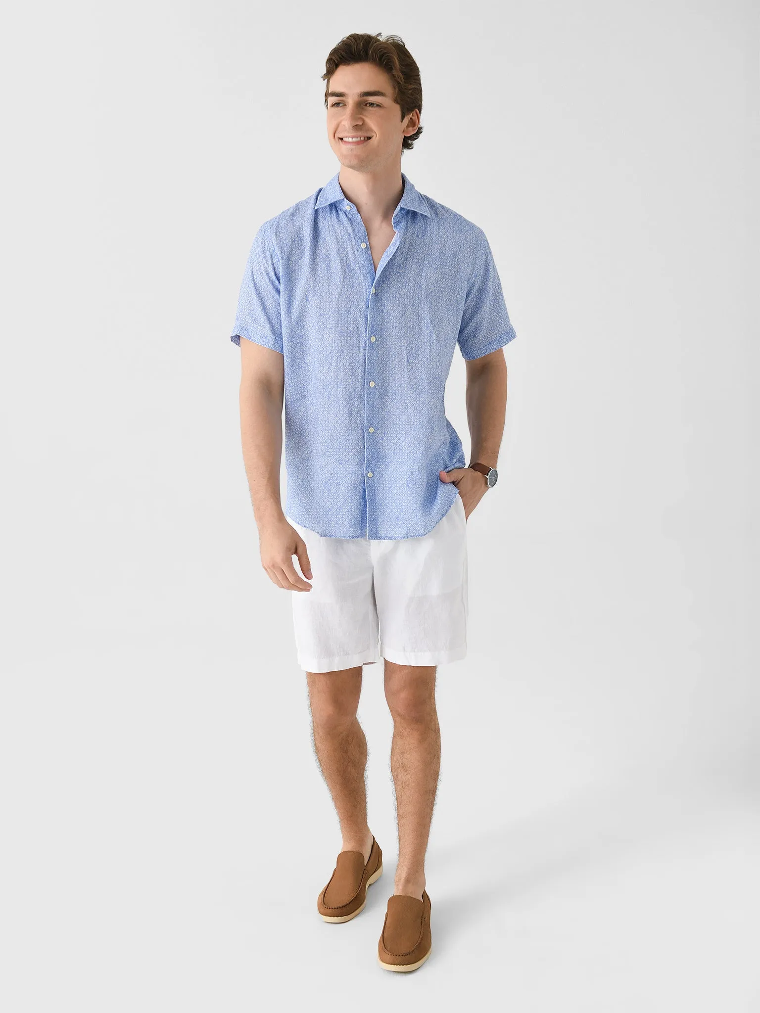 Peter Millar Crown Men's Champlain Linen Sport Shirt sold by Saint Bernard product image thumbnail 2