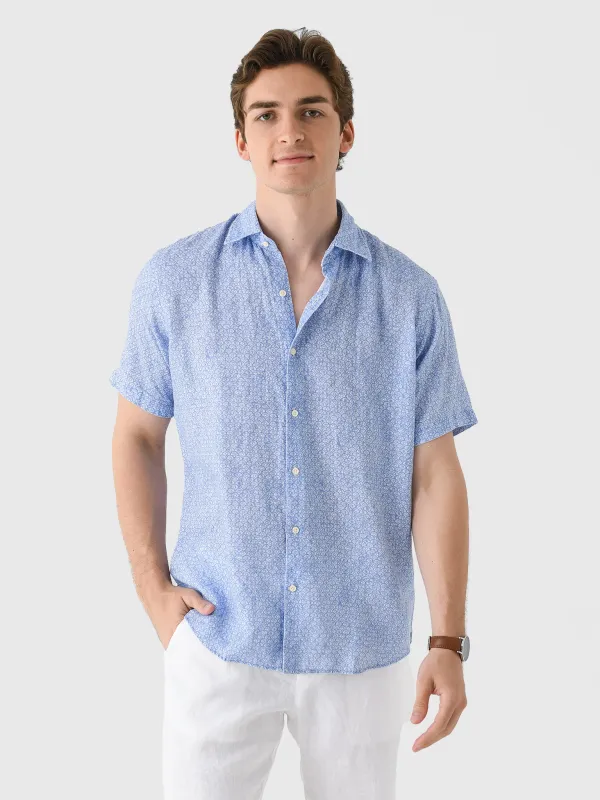 Peter Millar Crown Men's Champlain Linen Sport Shirt sold by Saint Bernard