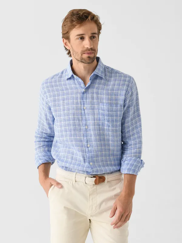 Peter Millar Crown Men's Chilwa Linen Sport Shirt sold by Saint Bernard
