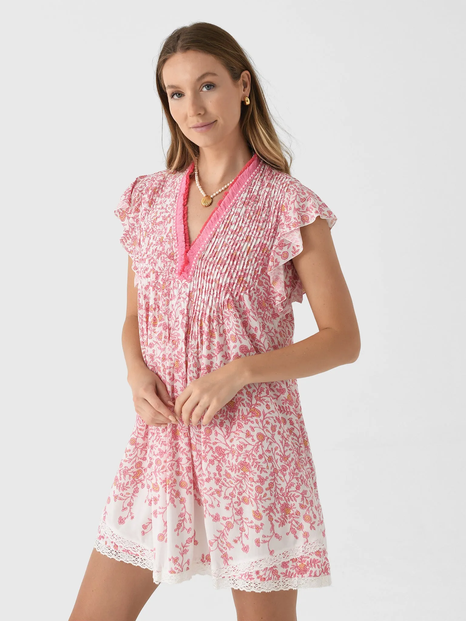 Poupette St Barth Women's Sasha Mini Dress sold by Saint Bernard product image thumbnail 3