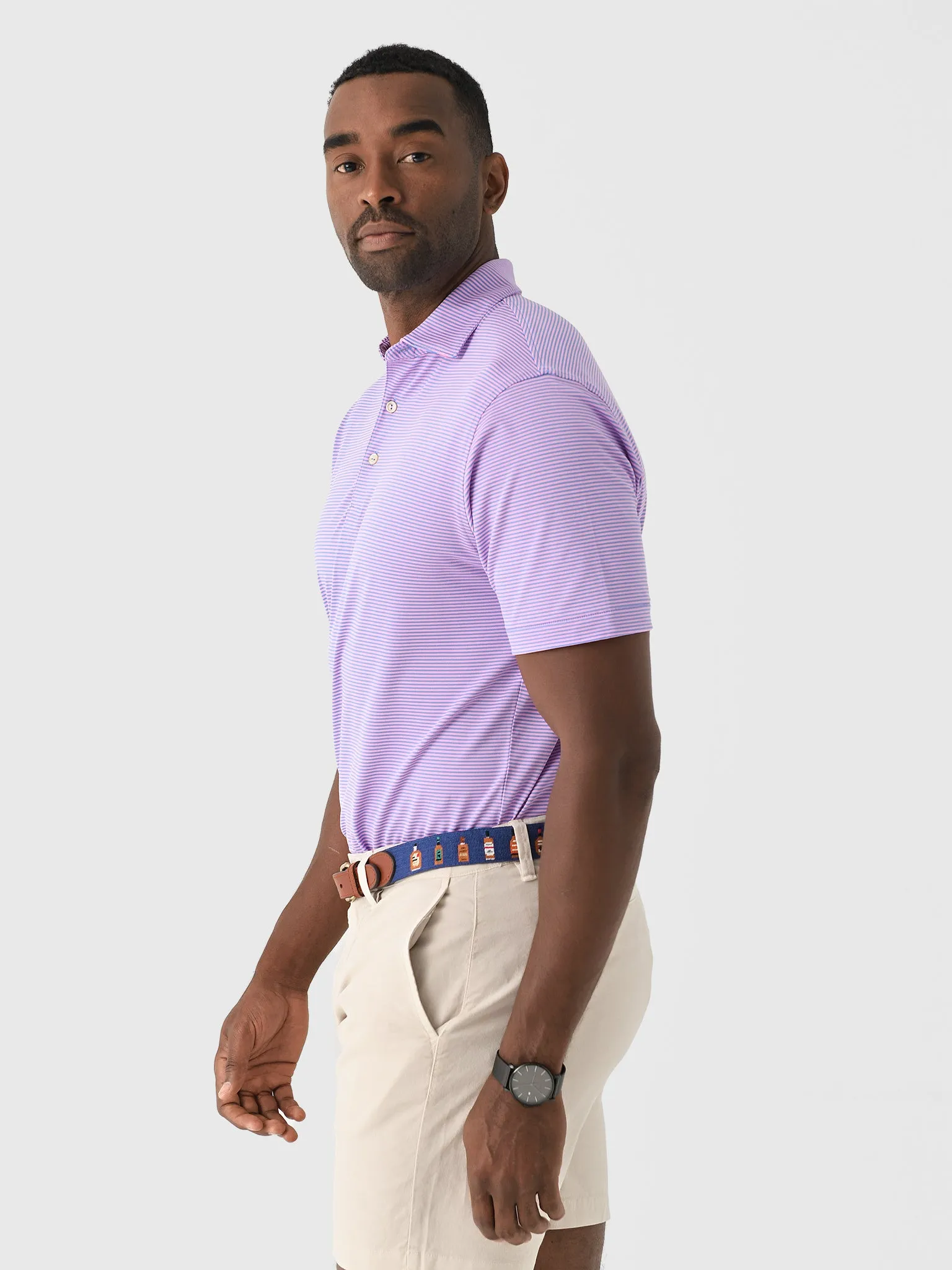 Peter Millar Crown Sport Men's Candor Performance Mesh Polo sold by Saint Bernard product image thumbnail 3