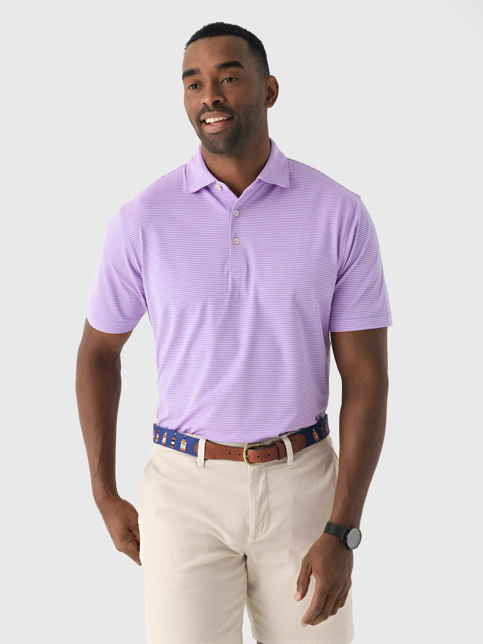 Peter Millar Crown Sport Men's Candor Performance Mesh Polo sold by Saint Bernard