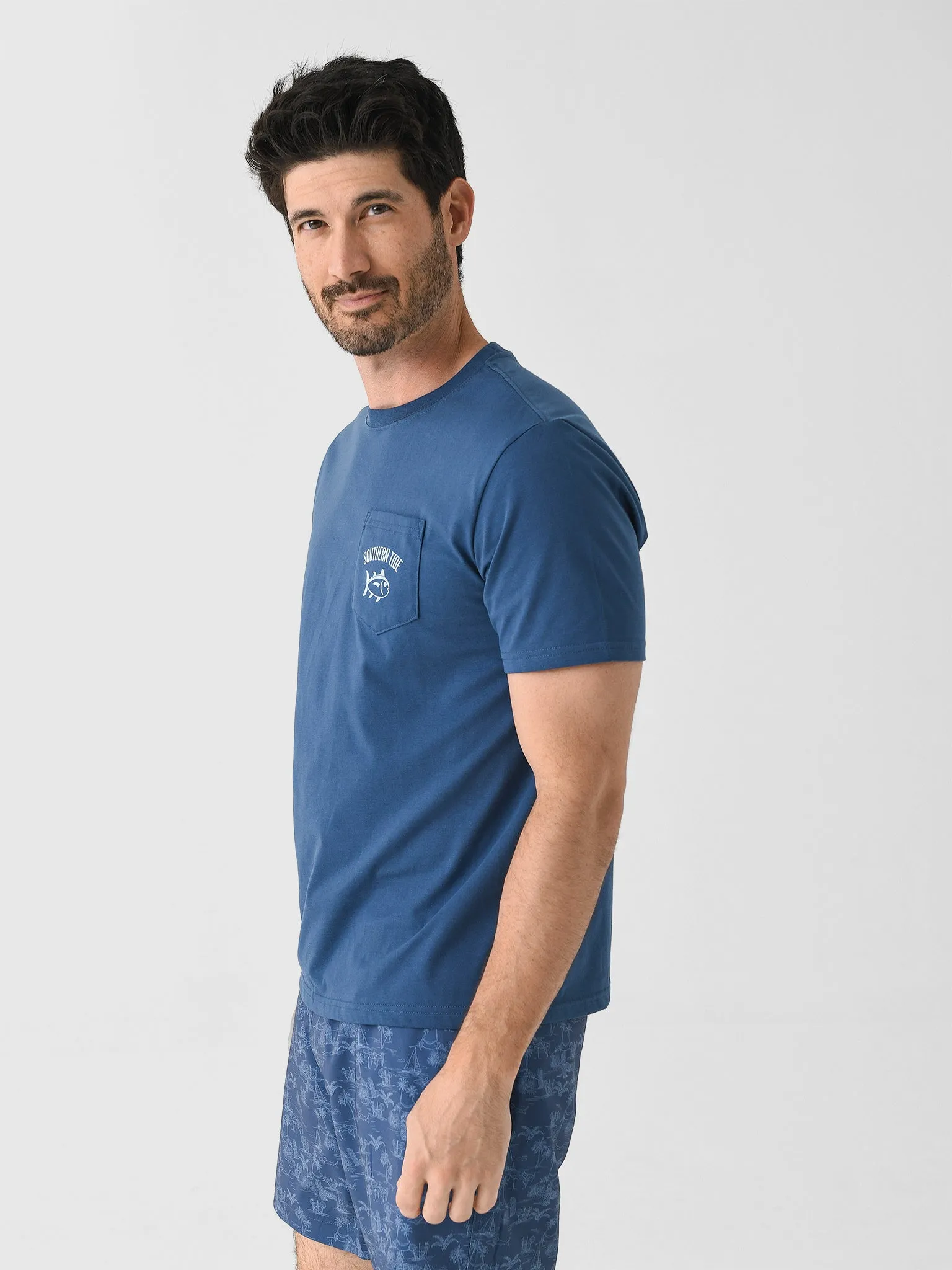 Southern Tide Men's Tropical Toile Short Sleeve T-Shirt sold by Saint Bernard product image thumbnail 3