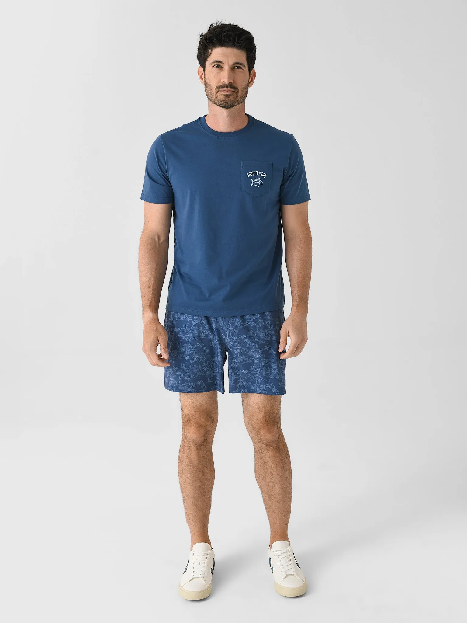 Southern Tide Men's Tropical Toile Short Sleeve T-Shirt sold by Saint Bernard product image thumbnail 2