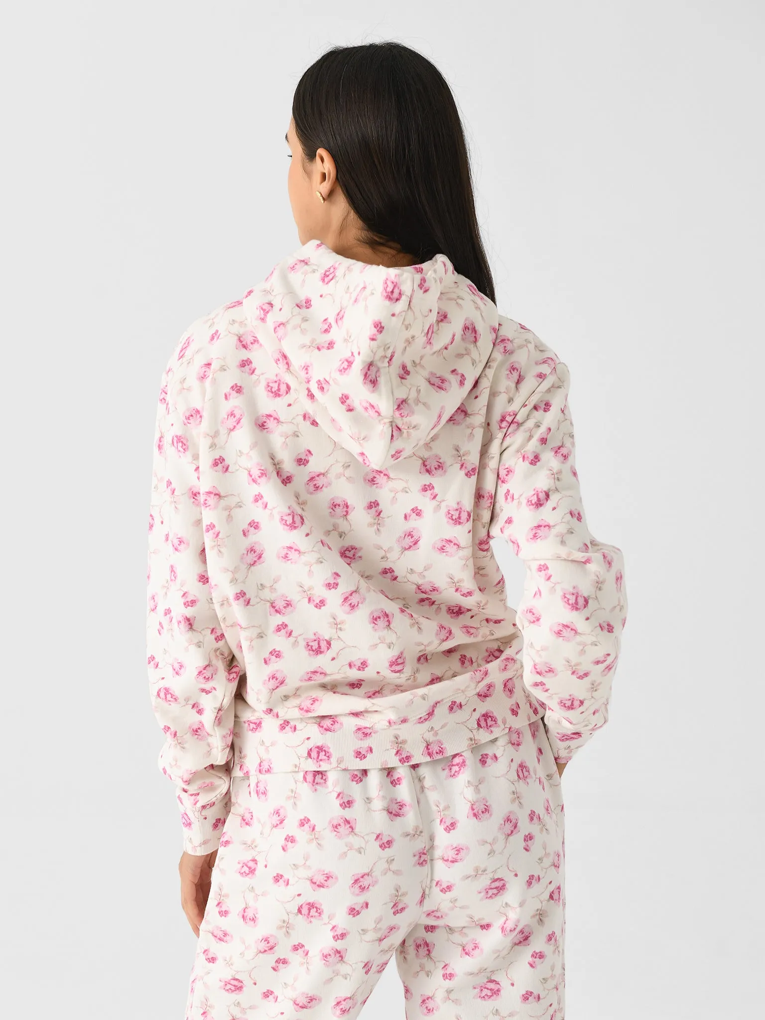 LoveShackFancy Women's Nacova Floral Cotton Hoodie sold by Saint Bernard product image thumbnail 3