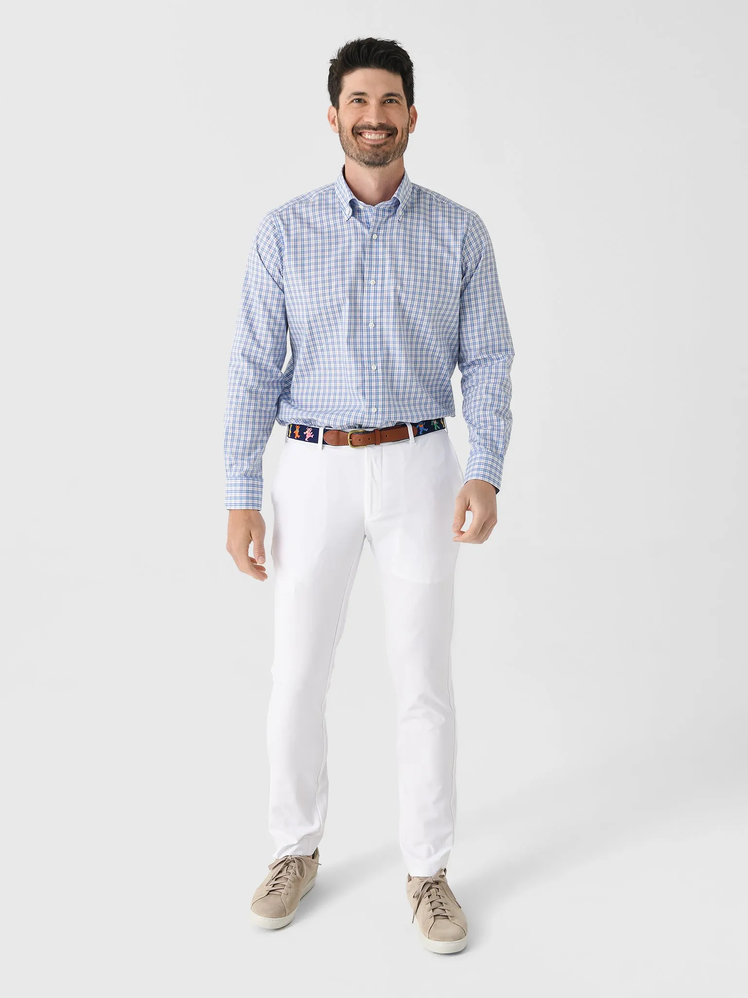 Peter Millar Crown Crafted Men's Portofino Cotton Sport Shirt sold by Saint Bernard product image thumbnail 2