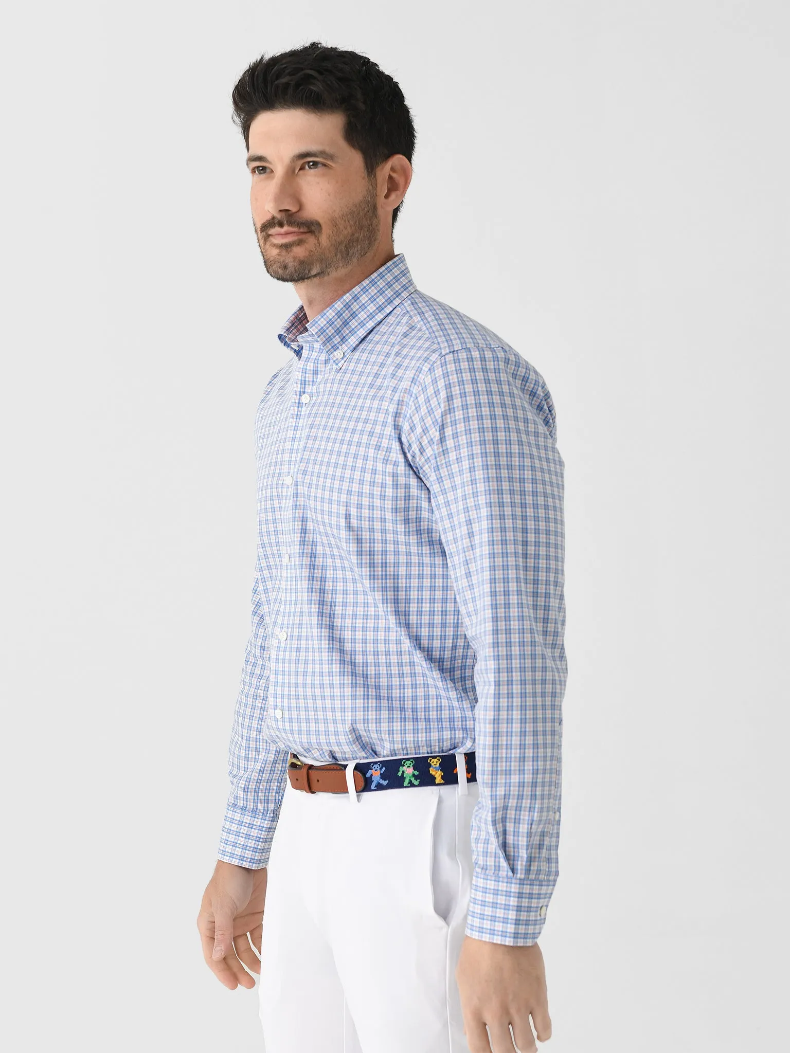 Peter Millar Crown Crafted Men's Portofino Cotton Sport Shirt sold by Saint Bernard product image thumbnail 3