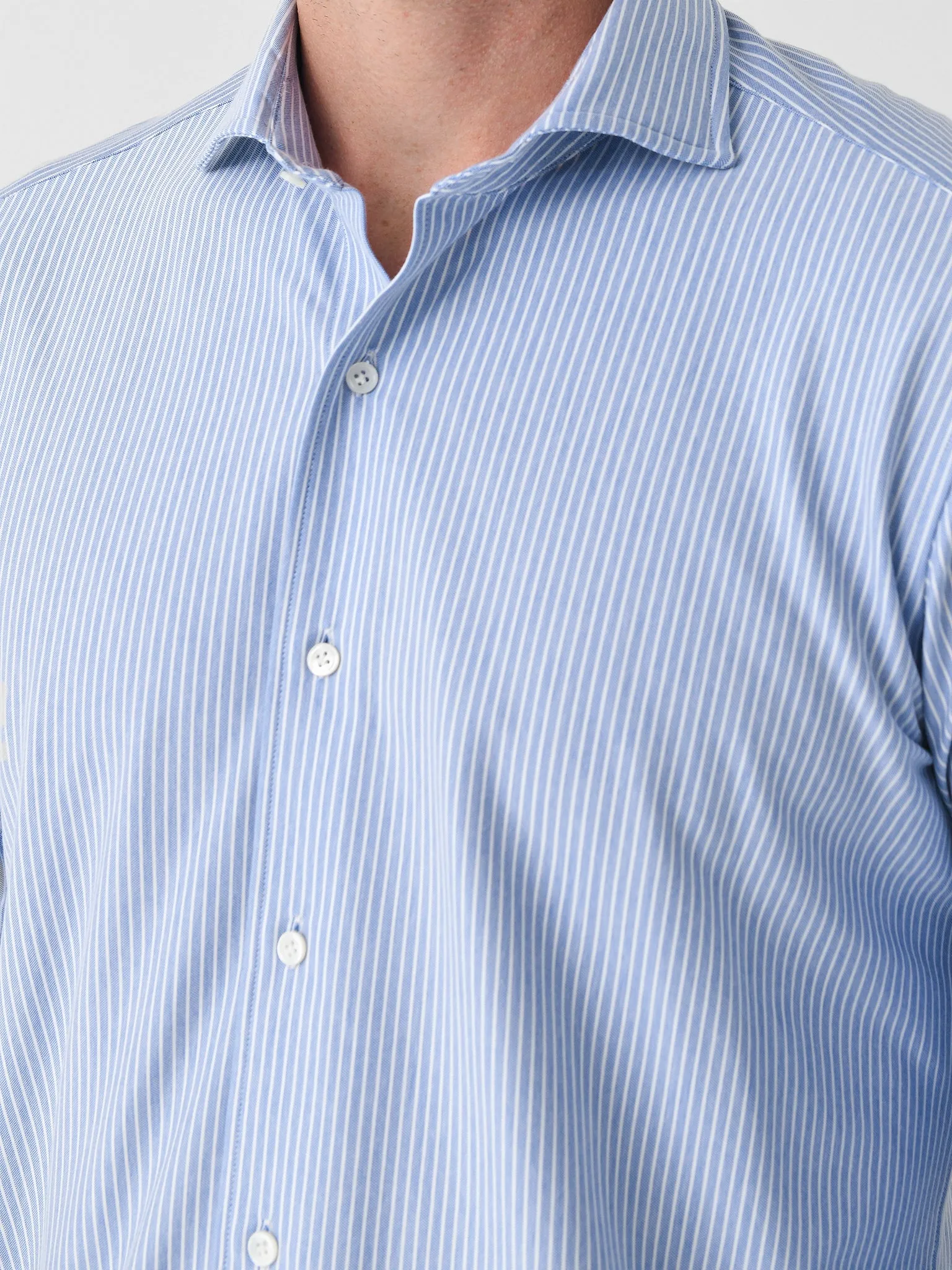 Peter Millar Crown Crafted Men's Excursionist Flex Thin Stripe Sport Shirt sold by Saint Bernard product image thumbnail 5