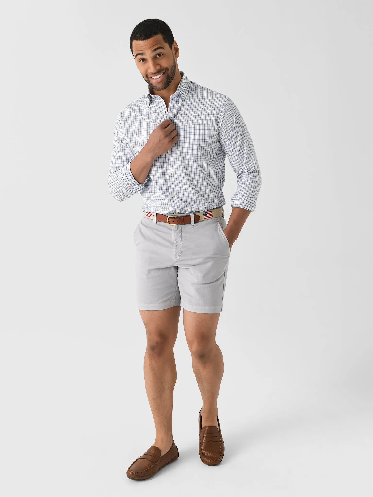 Peter Millar Crown Men's Hamilton Performance Twill Sport Shirt sold by Saint Bernard product image thumbnail 2