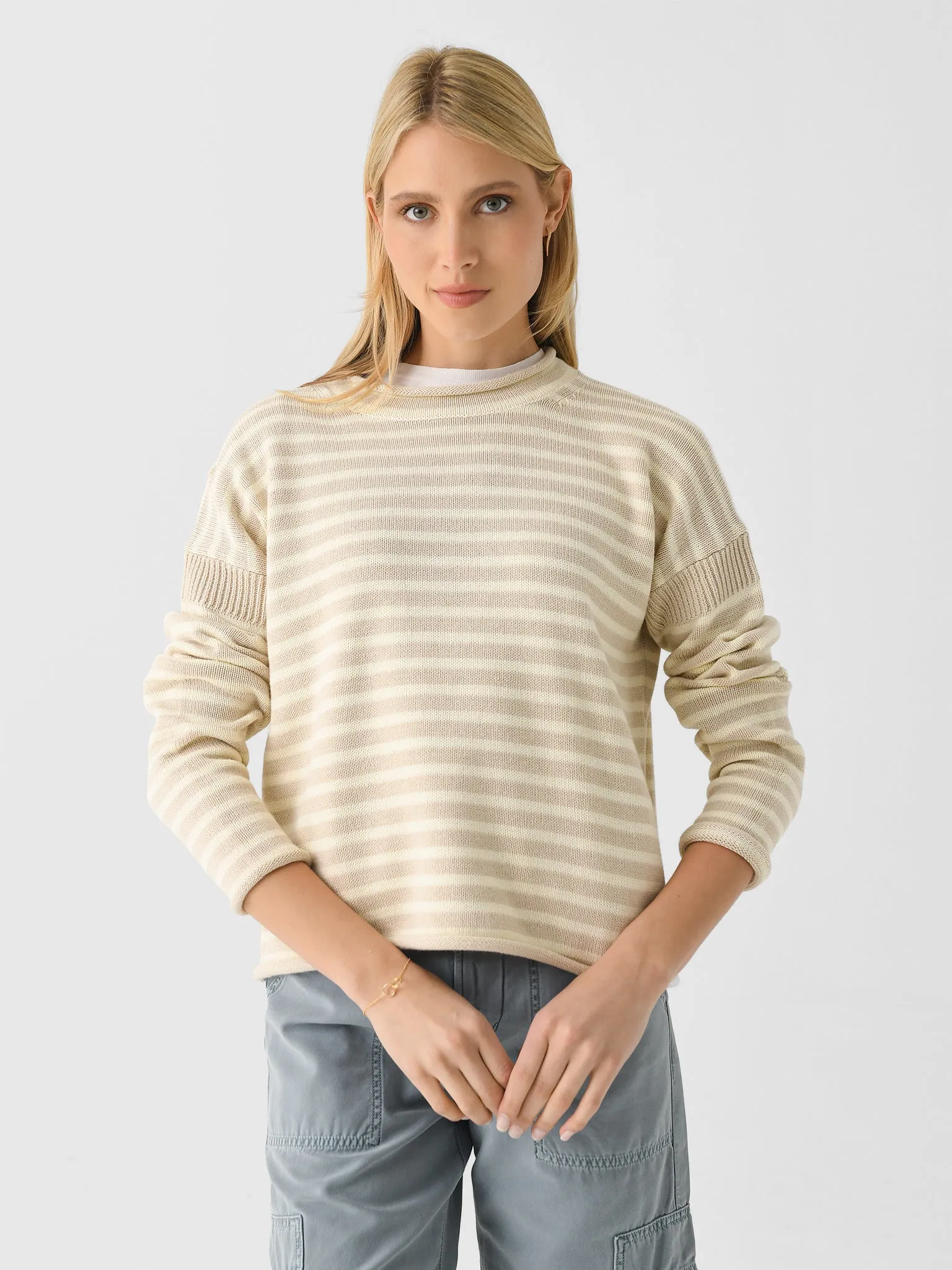 Alex Mill Women's Mariner Striped Rollneck Sweater sold by Saint Bernard