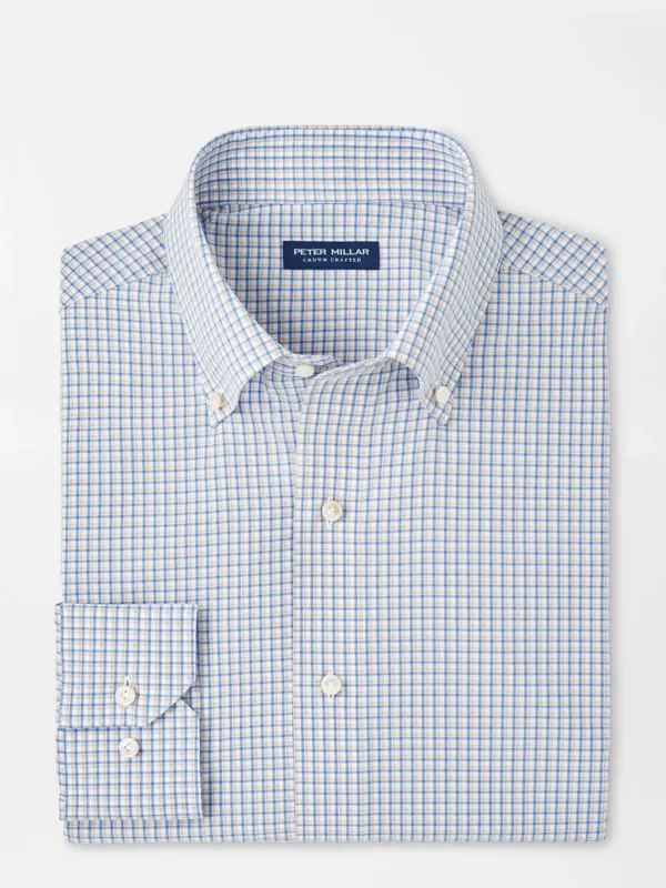 Peter Millar Crown Crafted Men's Rollins Performance Poplin Sport Shirt sold by Saint Bernard
