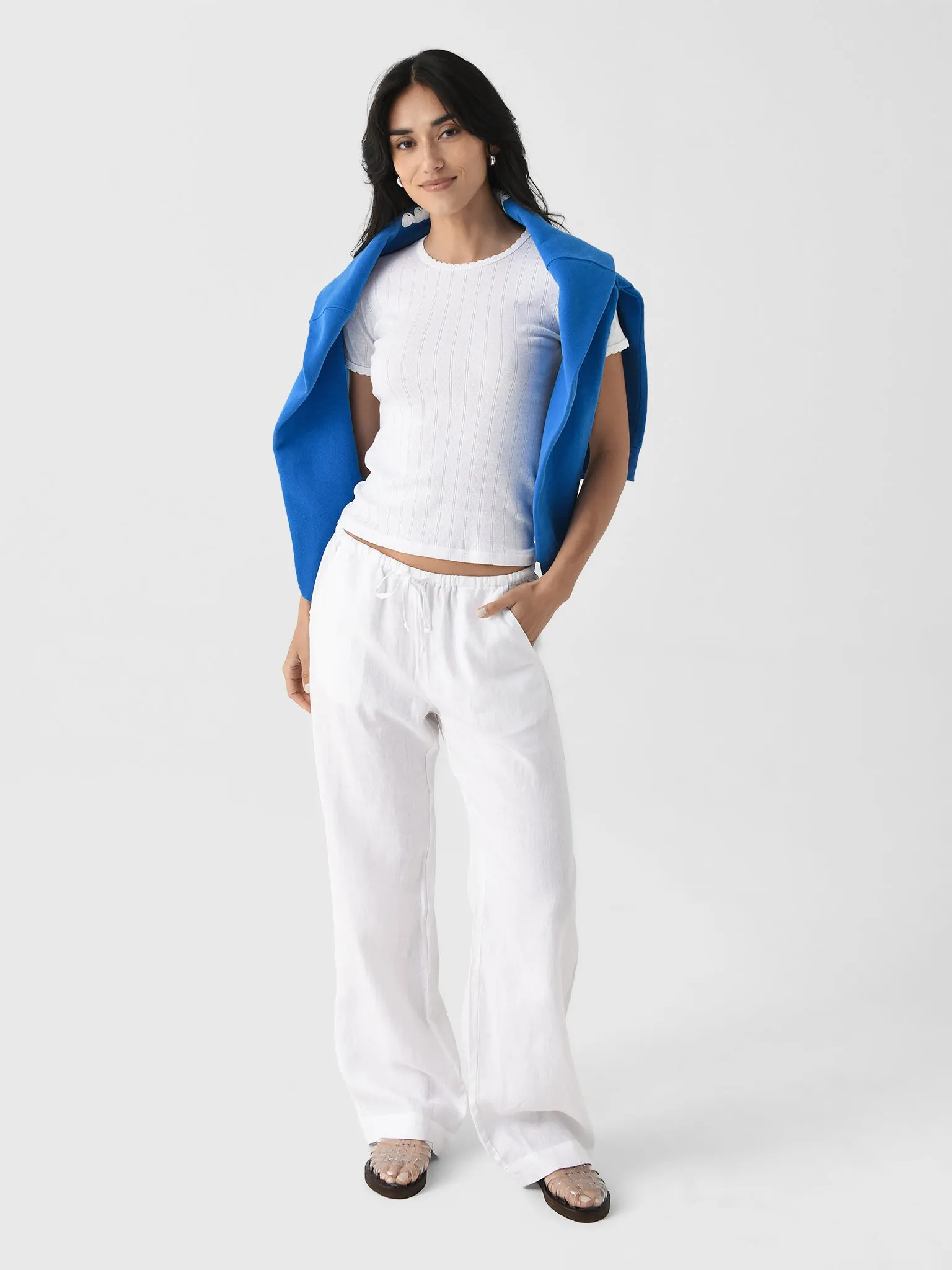 DONNI. Women's The Linen Drawstring Pant sold by Saint Bernard product image thumbnail 2
