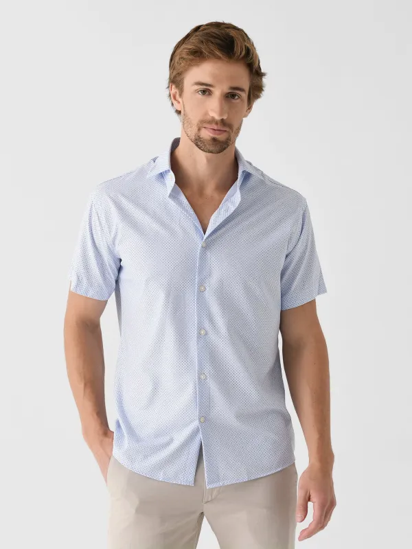 Peter Millar Crown Men's Champers Performance Poplin Sport Shirt sold by Saint Bernard