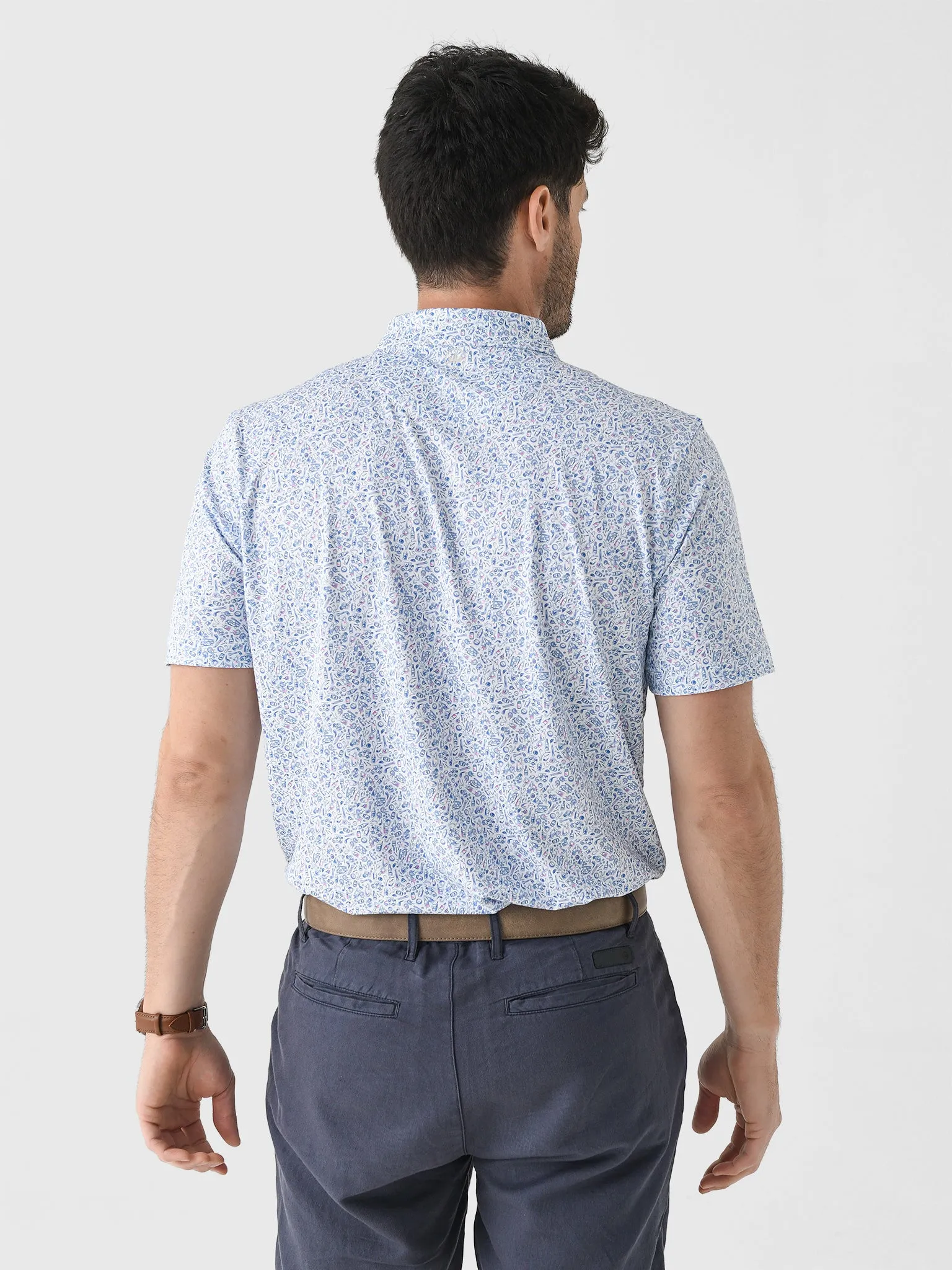 Peter Millar Crown Sport Men's Bar For The Course Performance Jersey Polo sold by Saint Bernard product image thumbnail 4