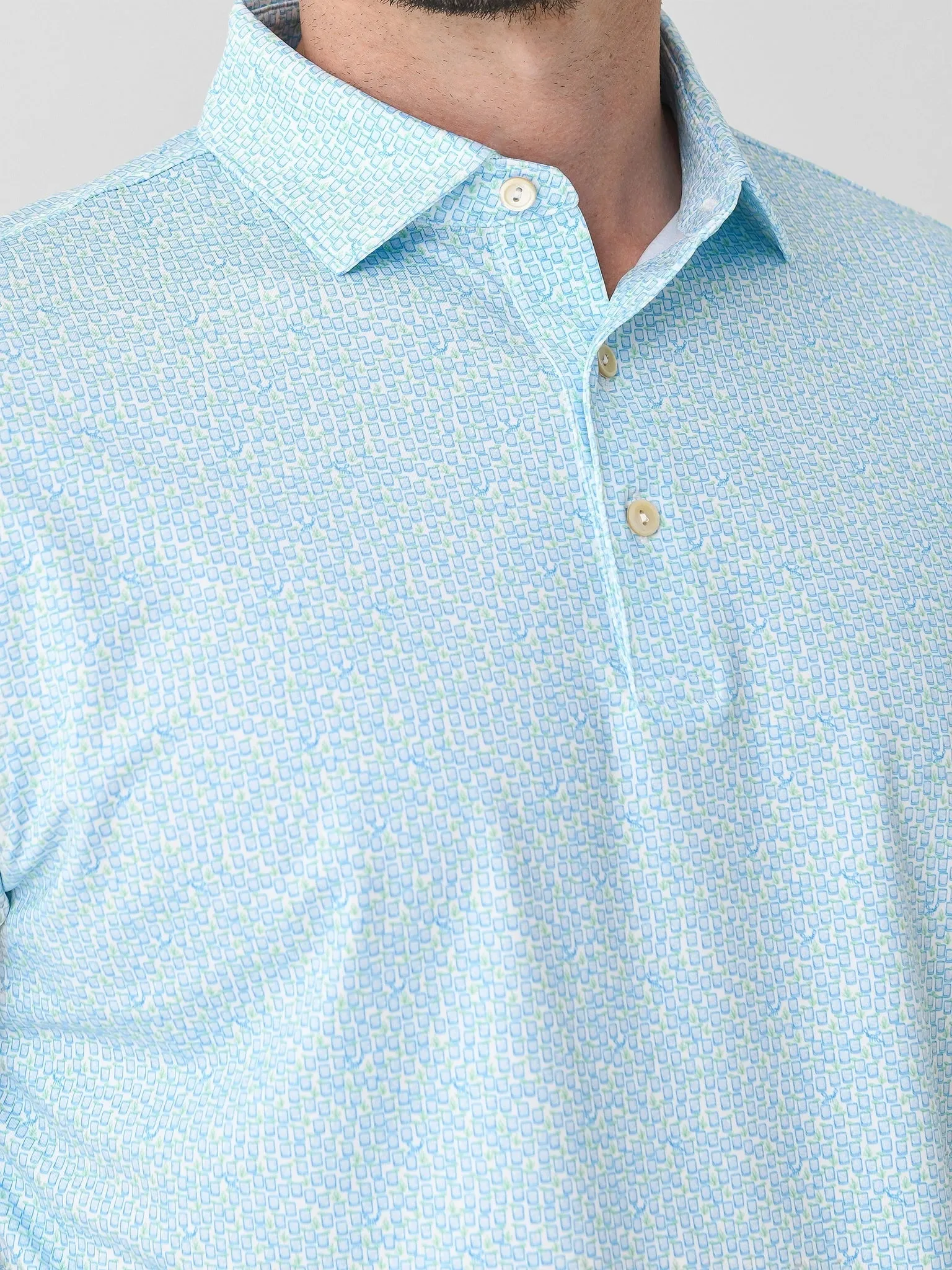 Peter Millar Crown Sport Men's Mezcal Performance Jersey Polo sold by Saint Bernard product image thumbnail 5