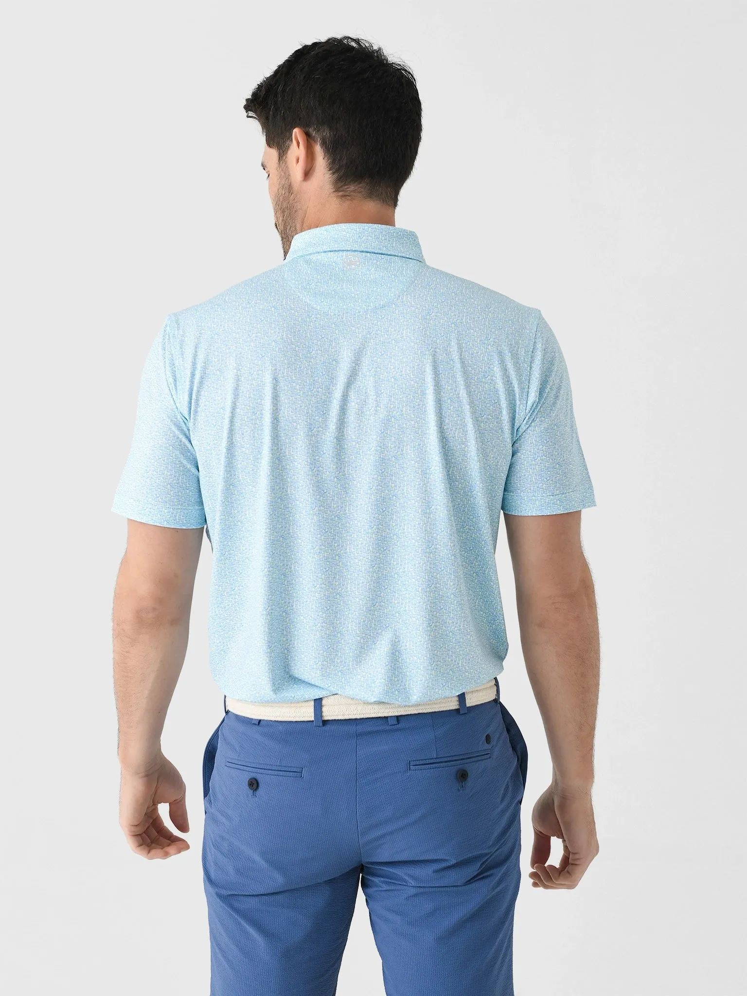 Peter Millar Crown Sport Men's Mezcal Performance Jersey Polo sold by Saint Bernard product image thumbnail 4
