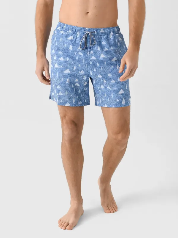 Peter Millar Crown Men's Set Sail Swim Trunk sold by Saint Bernard