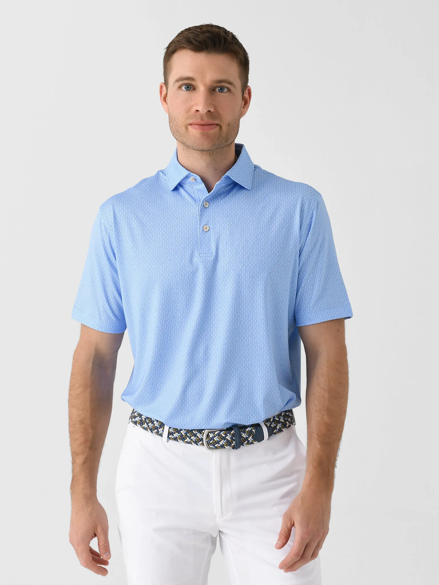 Peter Millar Crown Sport Men's Shake It Up Performance Jersey Polo sold by Saint Bernard