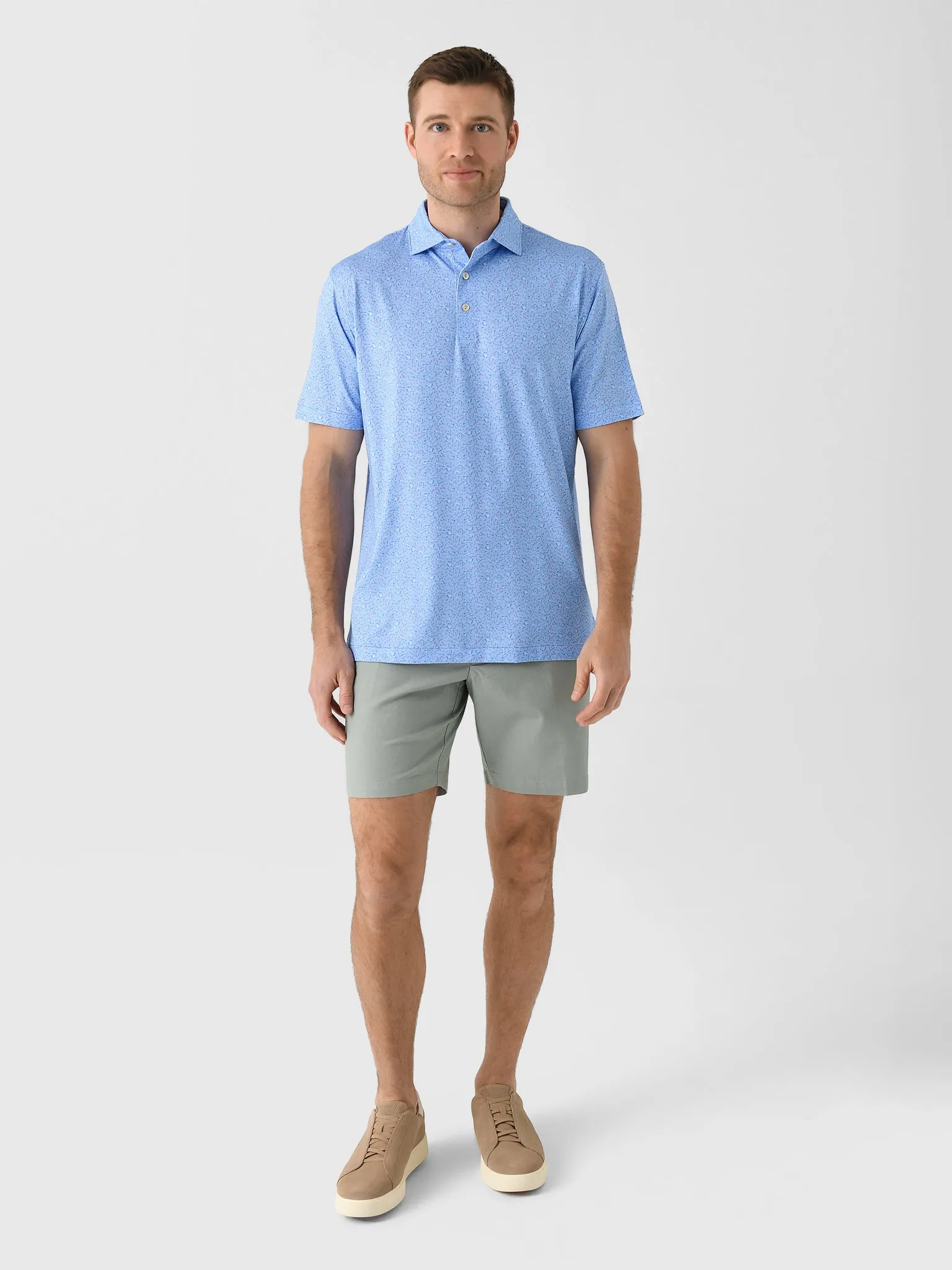 Peter Millar Crown Sport Men's Macaw Performance Jersey Polo sold by Saint Bernard product image thumbnail 2