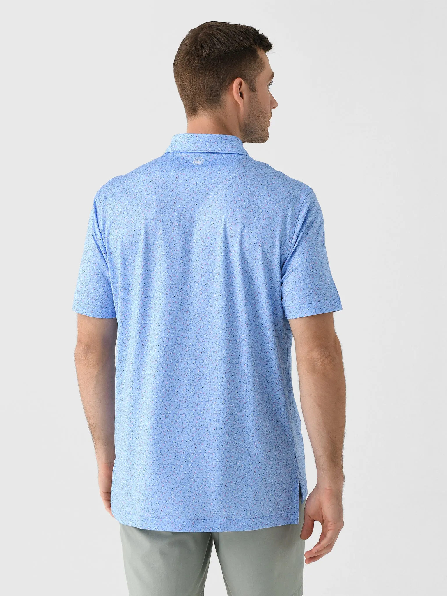 Peter Millar Crown Sport Men's Macaw Performance Jersey Polo sold by Saint Bernard product image thumbnail 4