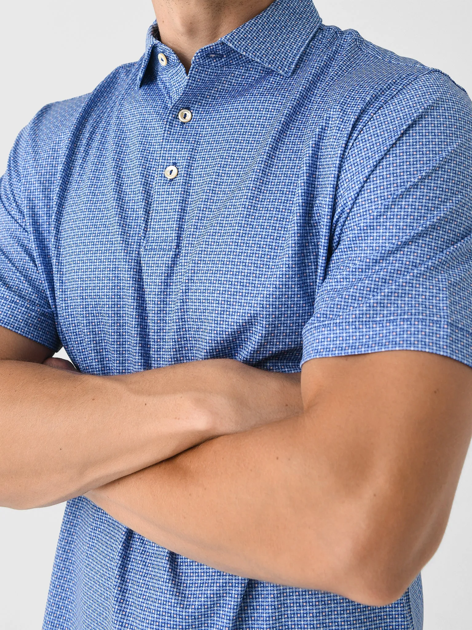 Peter Millar Crown Sport Men's Vega Performance Jersey Polo sold by Saint Bernard product image thumbnail 5