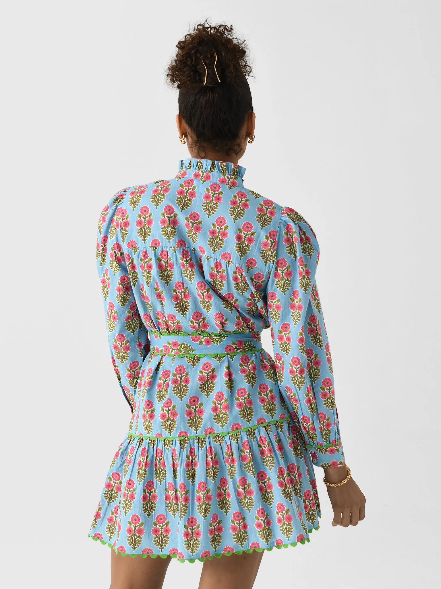 Pink City Prints Women's Margot Mini Dress sold by Saint Bernard product image thumbnail 4