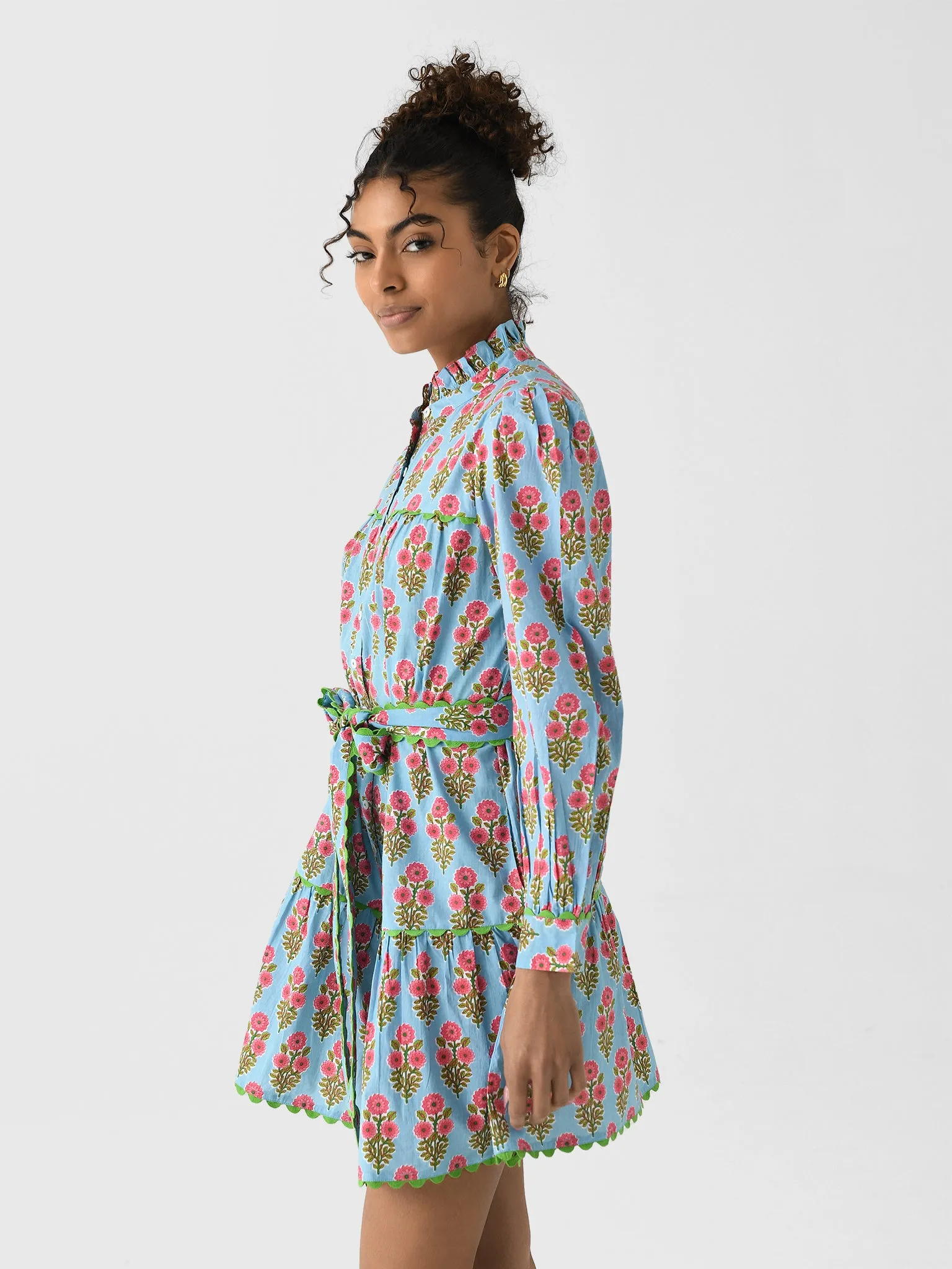 Pink City Prints Women's Margot Mini Dress sold by Saint Bernard product image thumbnail 3