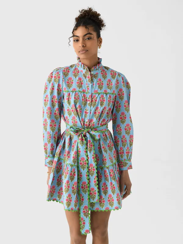 Pink City Prints Women's Margot Mini Dress made by Saint Bernard