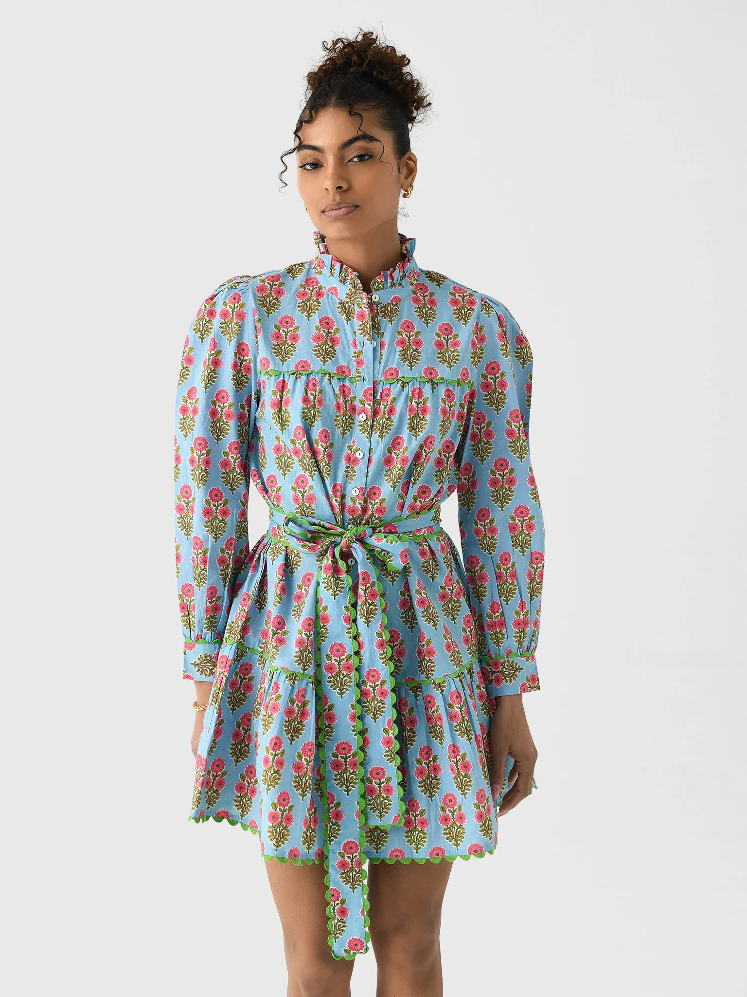 Pink City Prints Women's Margot Mini Dress sold by Saint Bernard