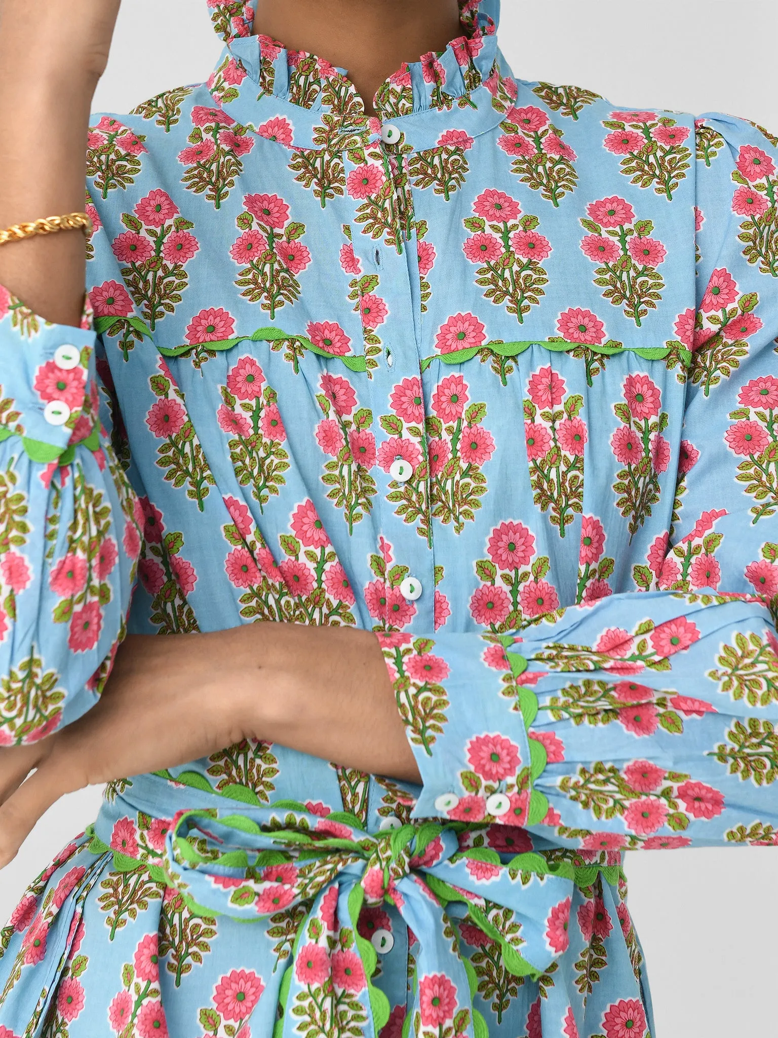 Pink City Prints Women's Margot Mini Dress sold by Saint Bernard product image thumbnail 5